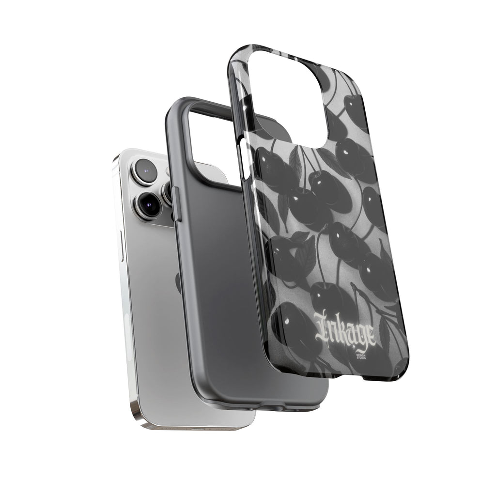 Black Cherry Print Tough Phone Cases (Minimal)