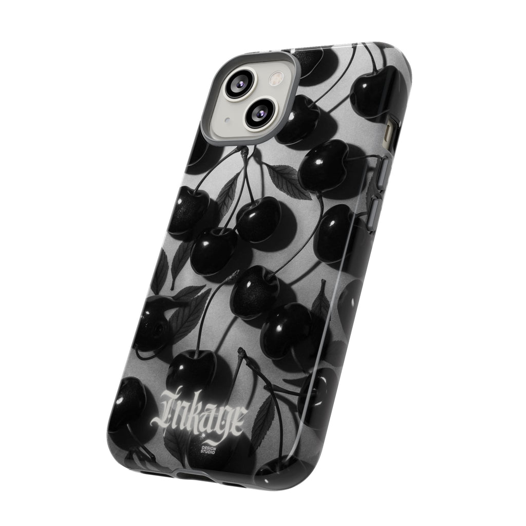 Black Cherry Print Tough Phone Cases (Minimal)