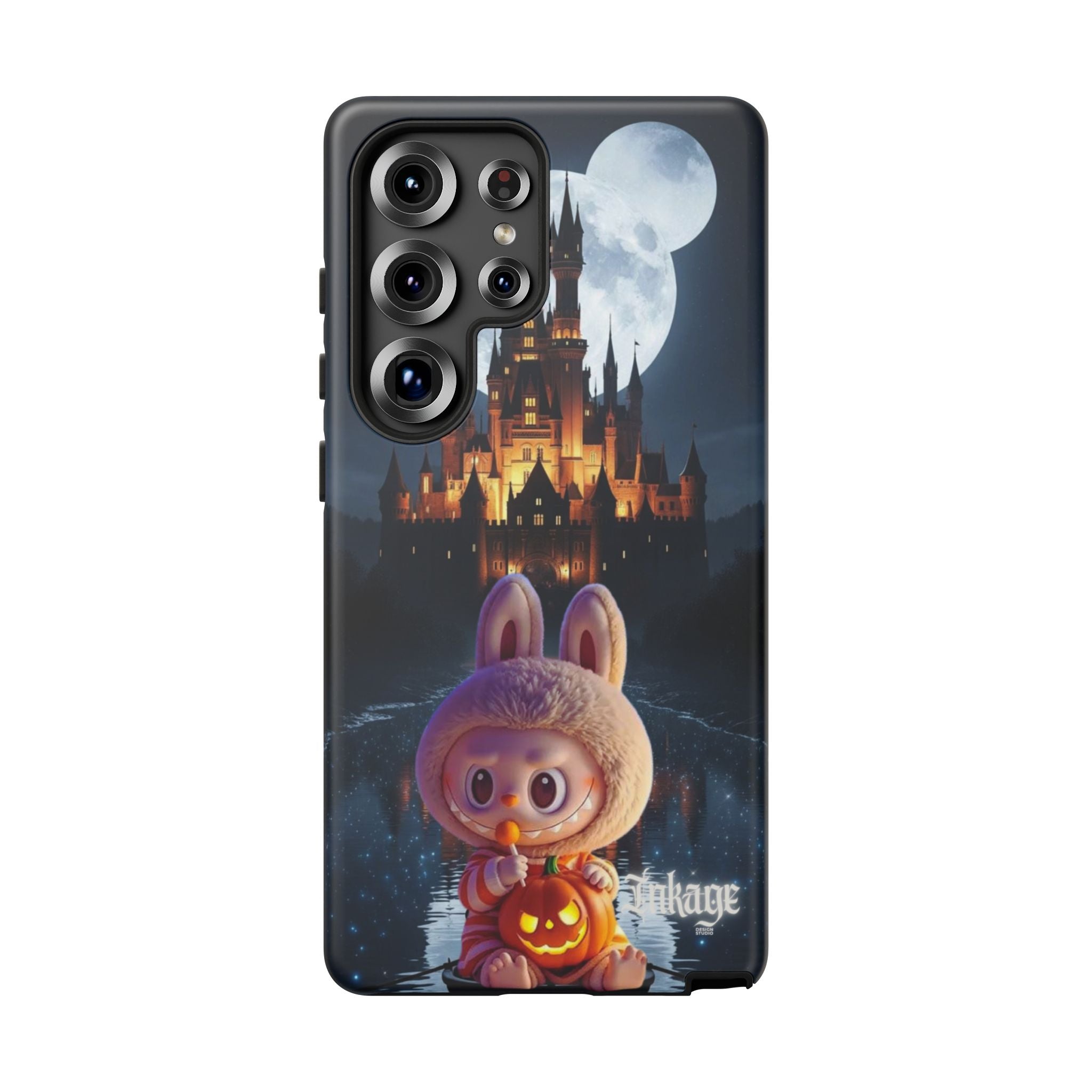 Labubu Halloween On Disney Boat Tough Phone Cases (Season, Animation)