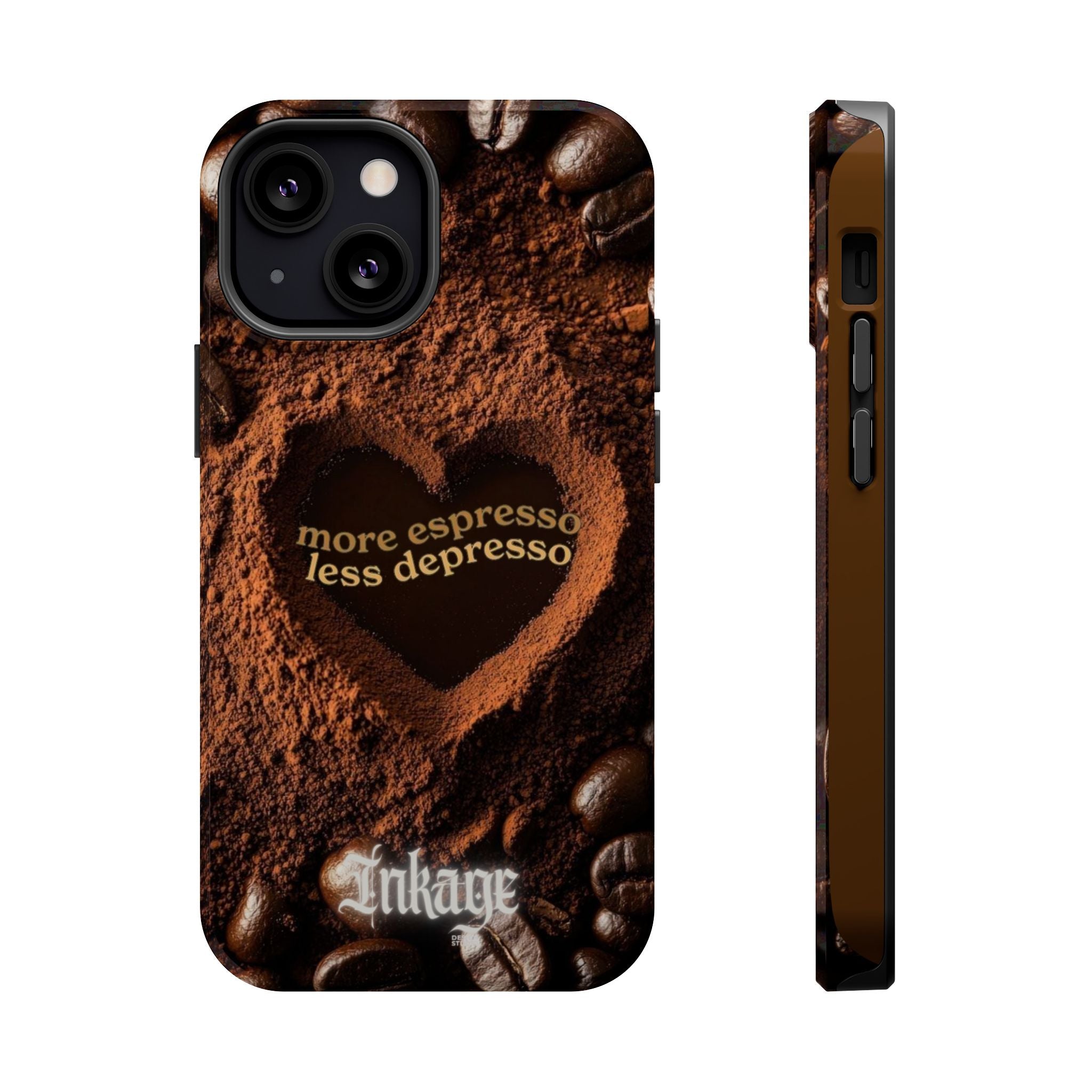"More Espresso Less Depresso" Magnetic Phone Cases (Quote)
