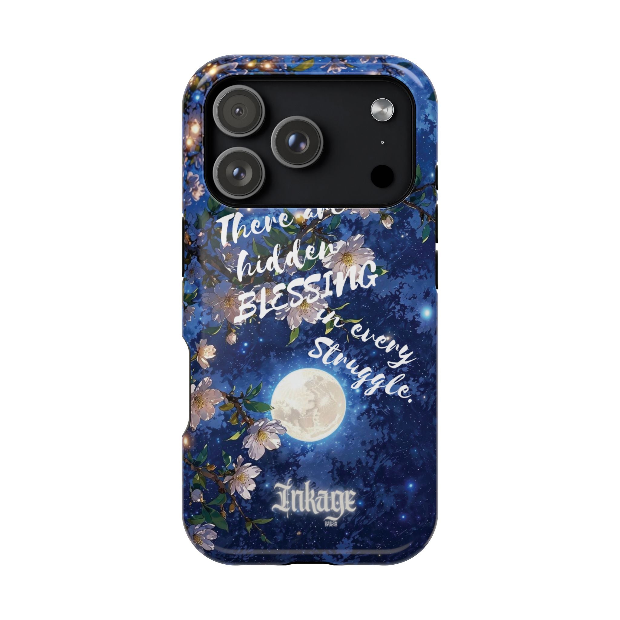 “Moonlit Blessing” Magnetic Phone Cases (Quote)