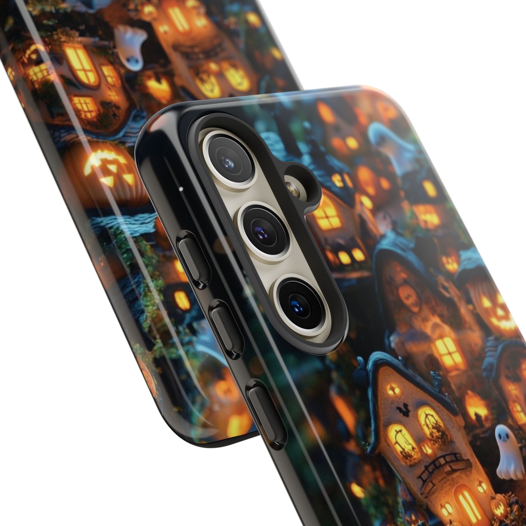 Spooky Pumpkin Village Tough Phone Cases (Season)
