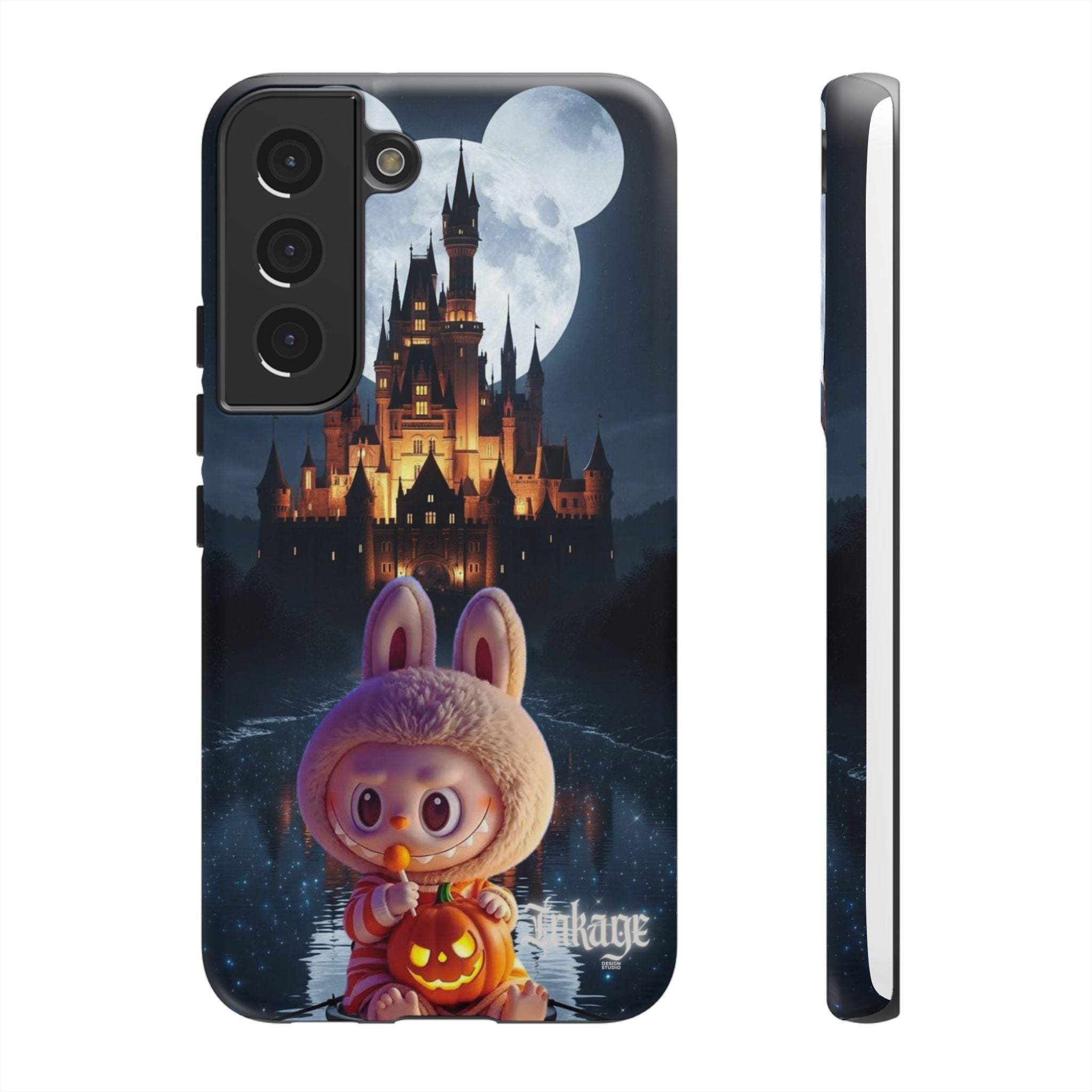 Labubu Halloween On Disney Boat Tough Phone Cases (Season, Animation)