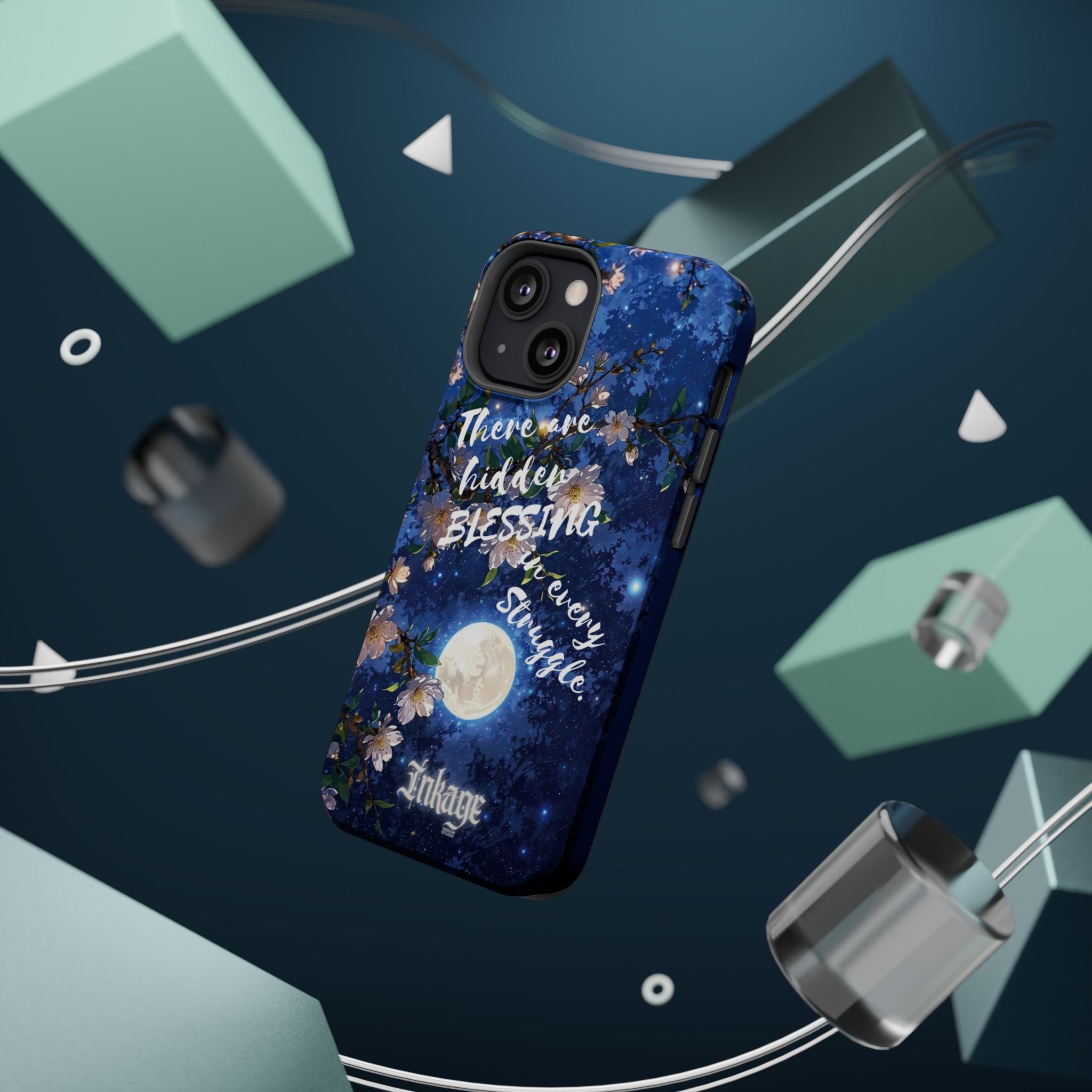 “Moonlit Blessing” Magnetic Phone Cases (Quote)