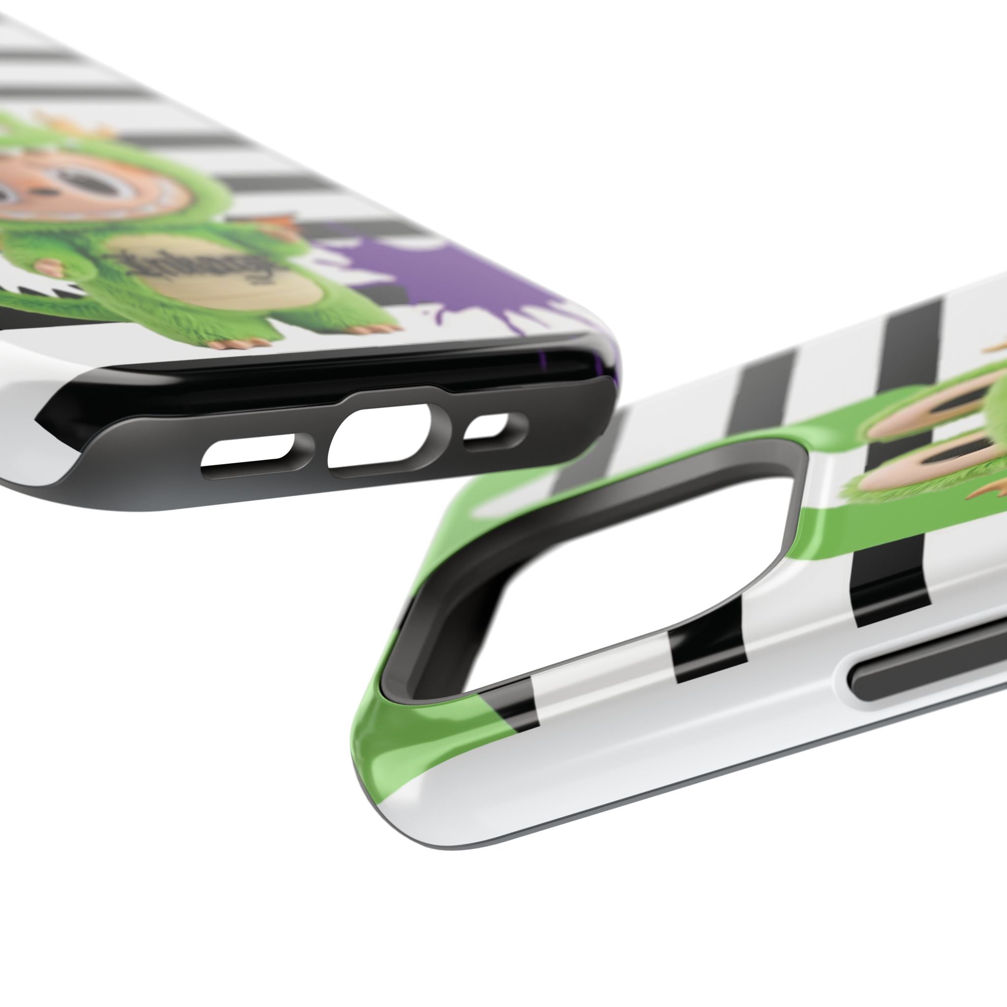 Greenie Labubu Spooky Magnetic Phone Case (Animation)