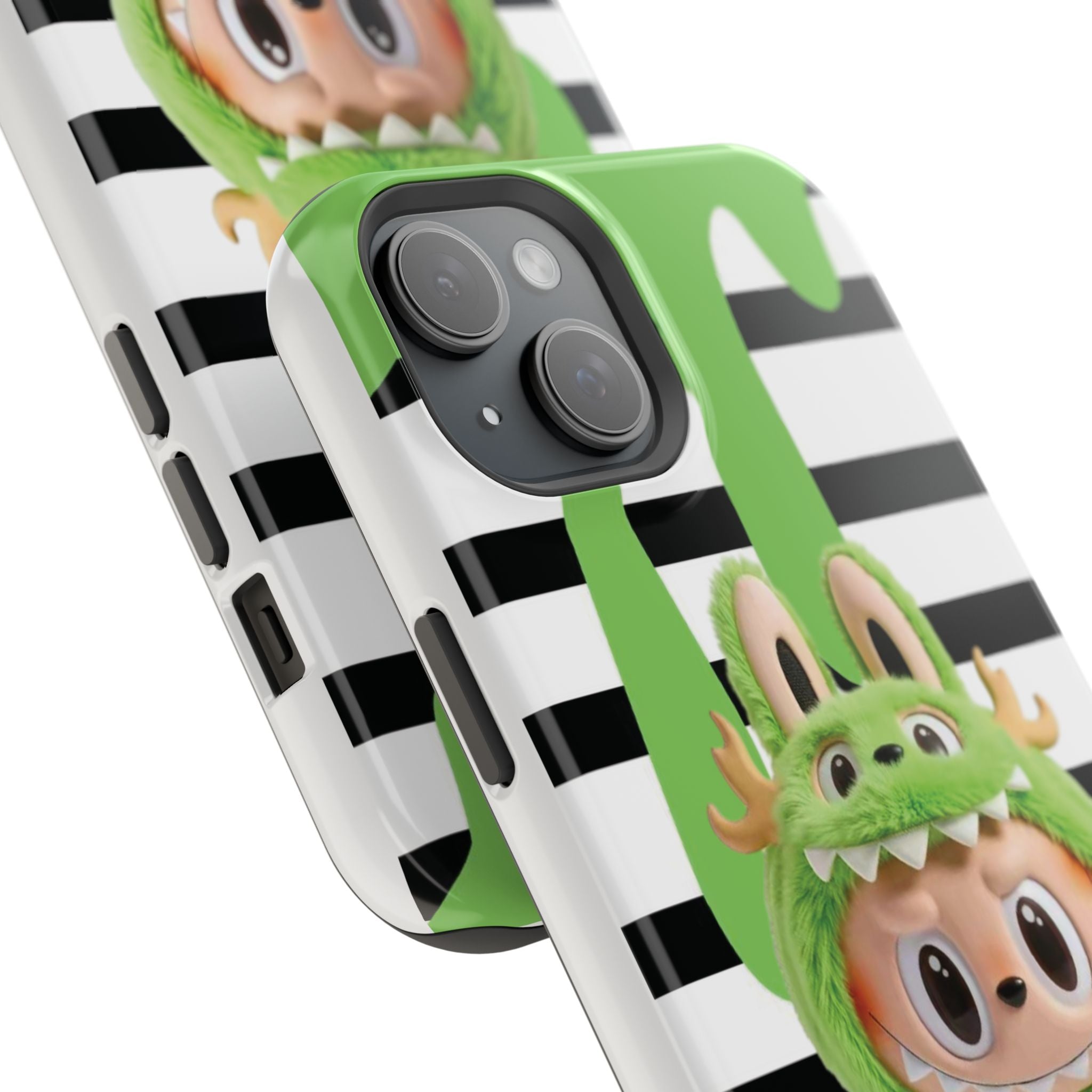 Greenie Labubu Spooky Magnetic Phone Case (Animation)