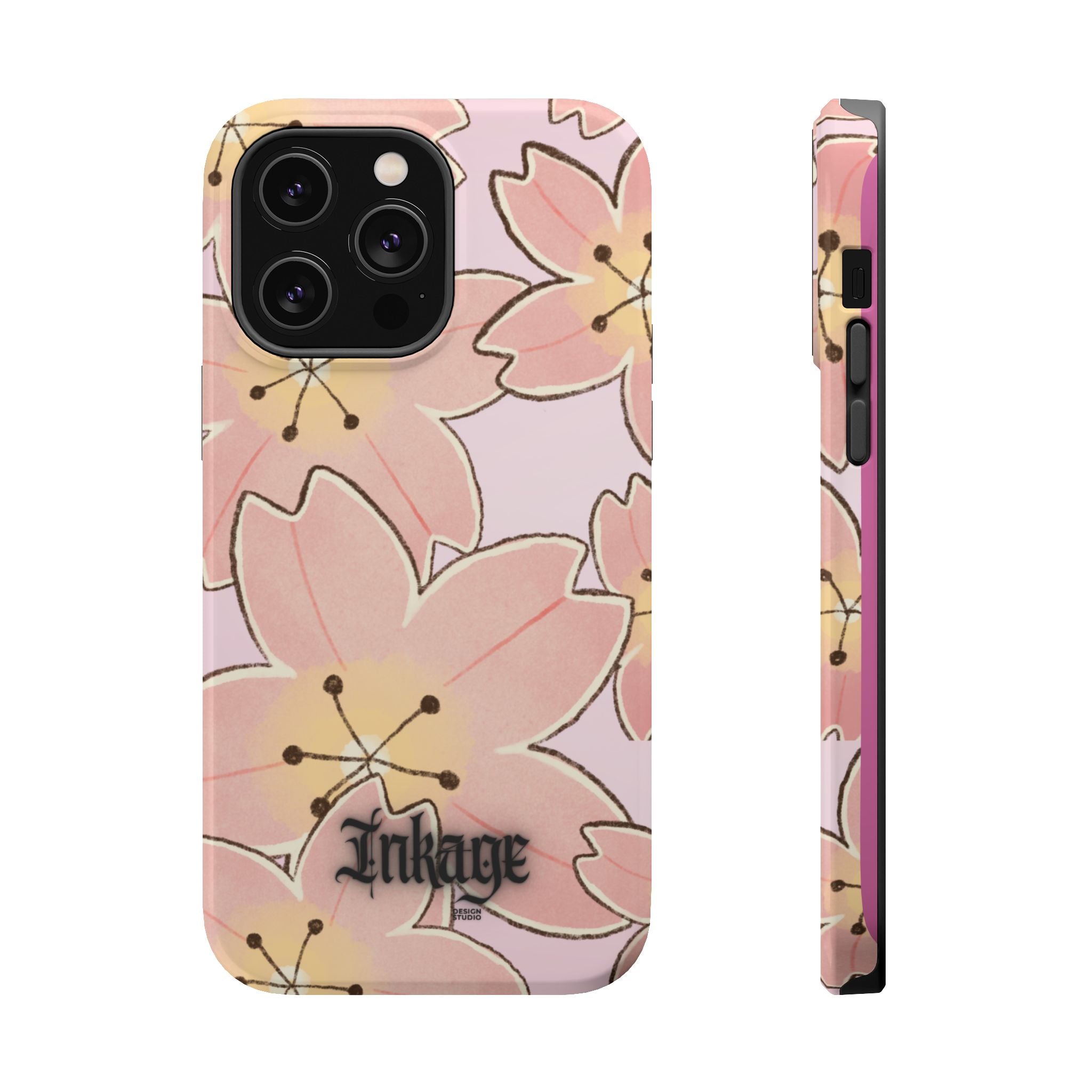 Charming Floral Magnetic Phone Case (Minimal)