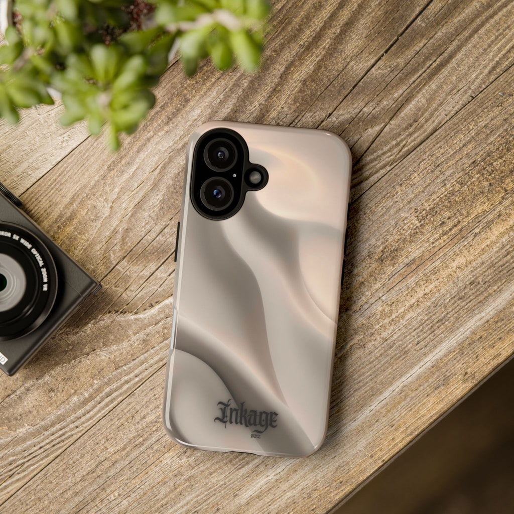 Beige Wavy Flow Tough Phone Case (Minimal)