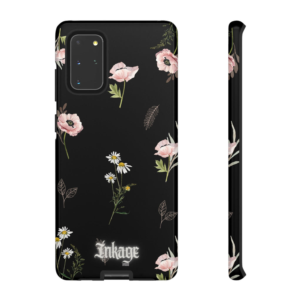 Elegant Black Florals Tough Phone Cases (Minimal)