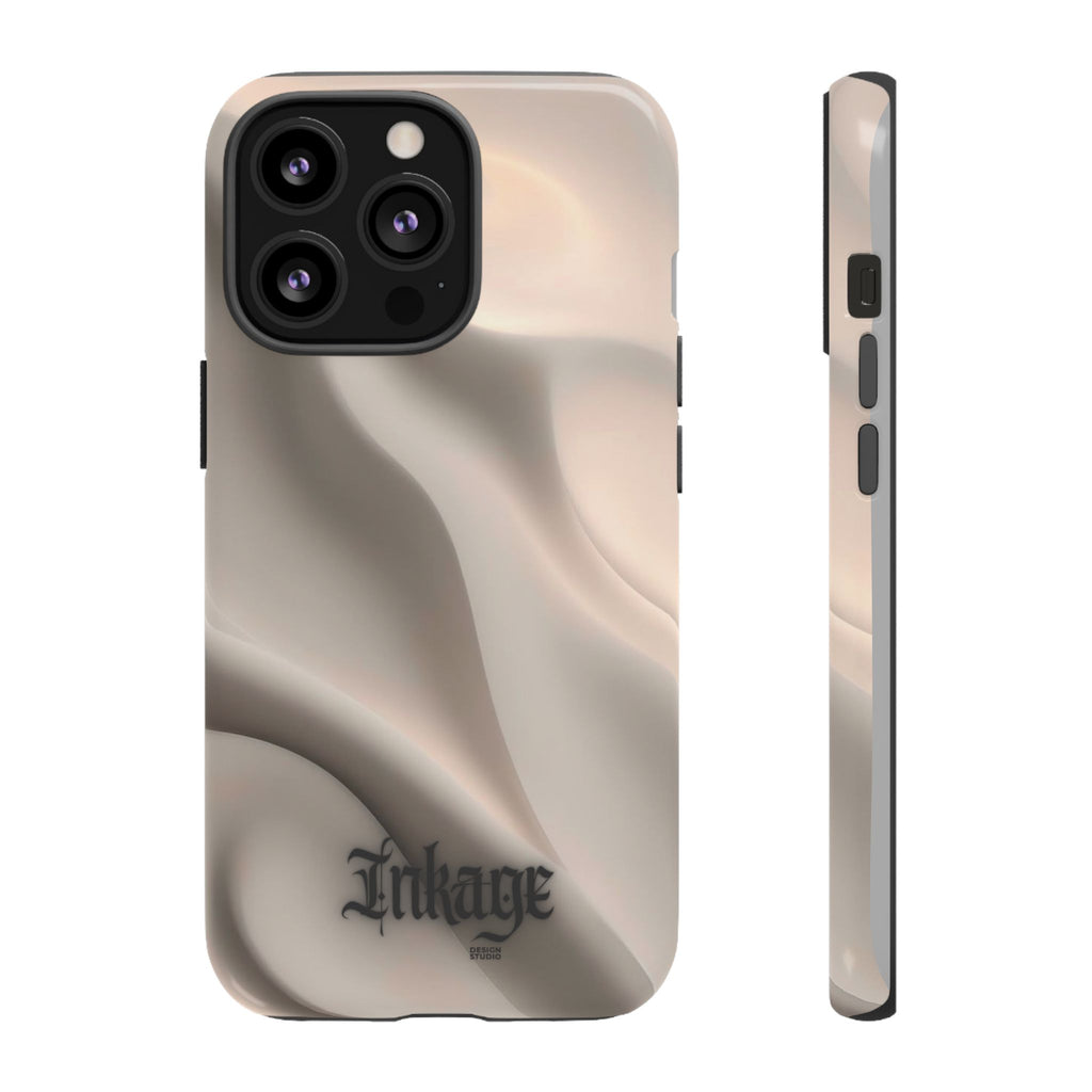 Beige Wavy Flow Tough Phone Case (Minimal)