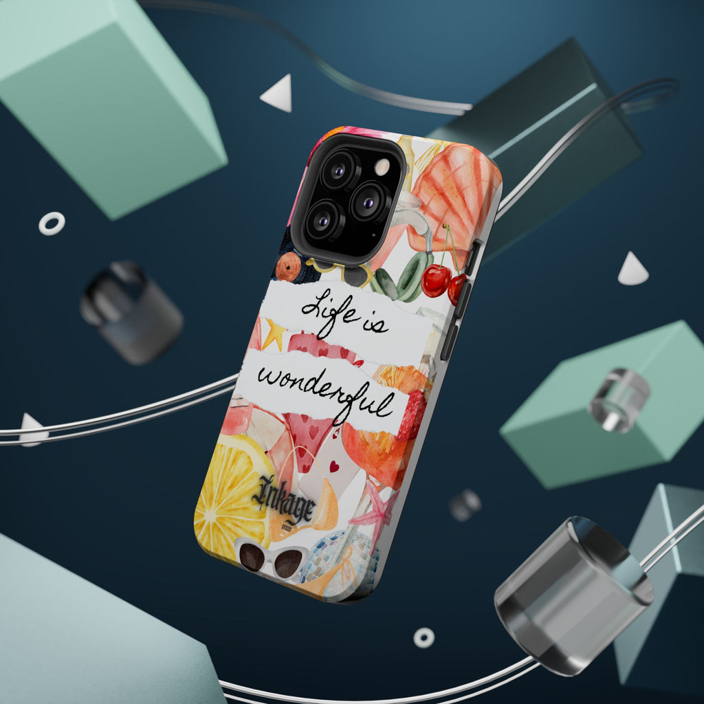 "Life is Wonderful" Quote Magnetic Phone Cases