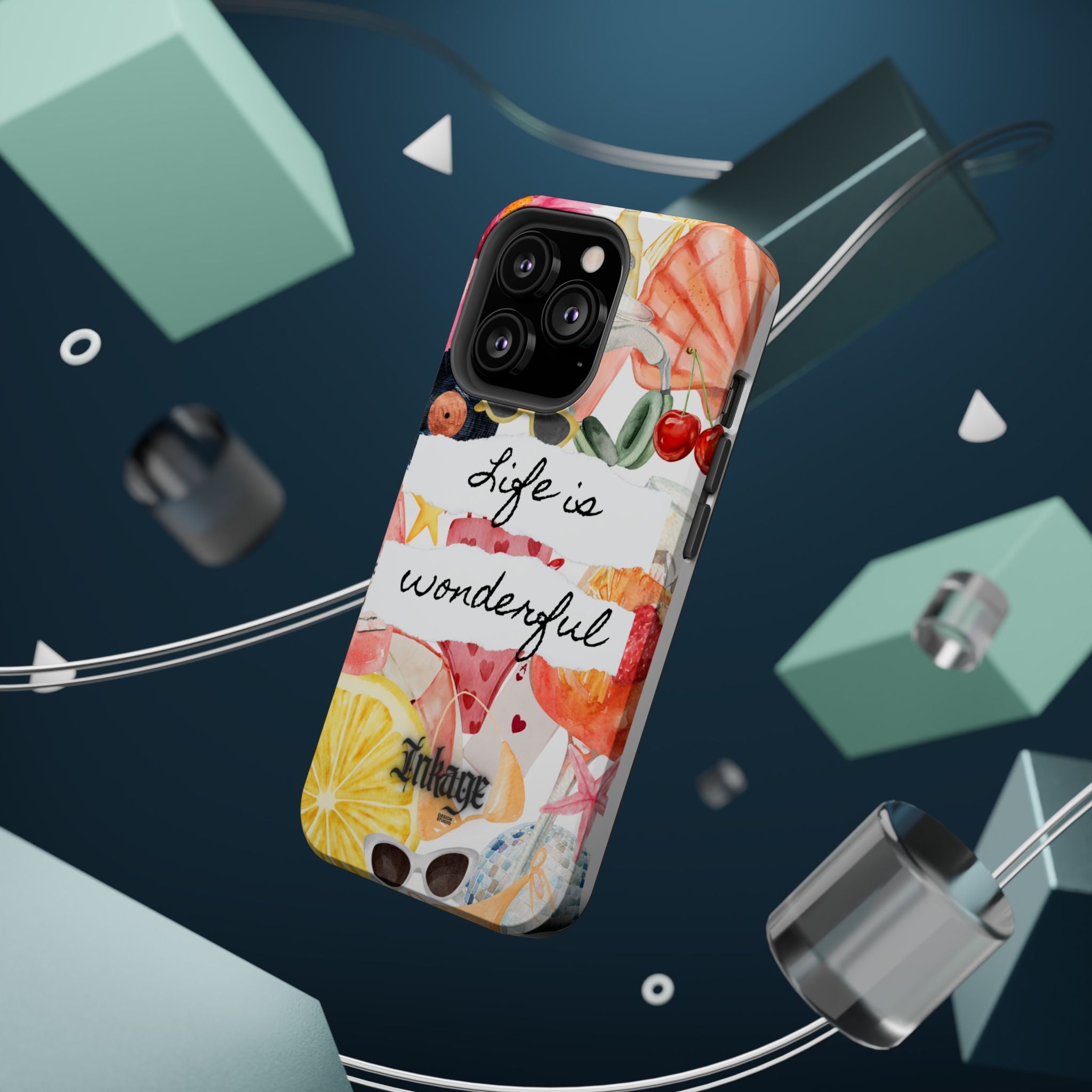 "Life is Wonderful" Quote Magnetic Phone Cases