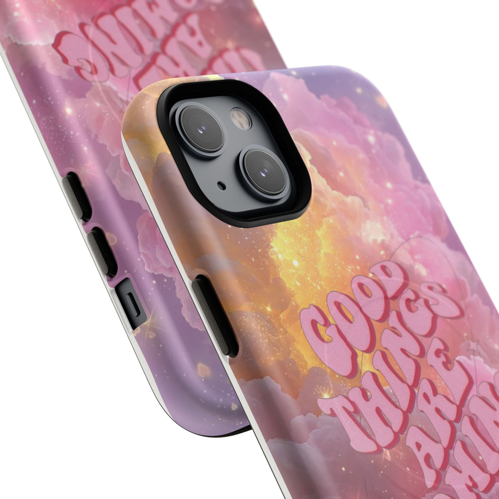 "Good Things Are Coming" with Tough Magnetic Phone Cases (Quote)