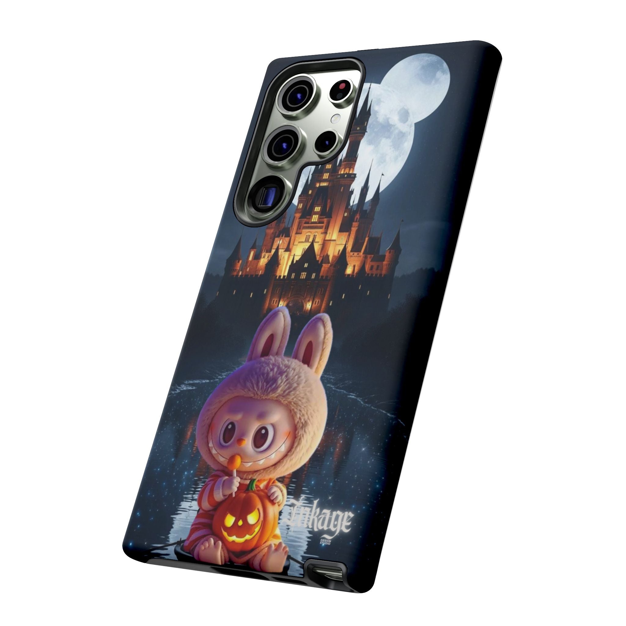 Labubu Halloween On Disney Boat Tough Phone Cases (Season, Animation)