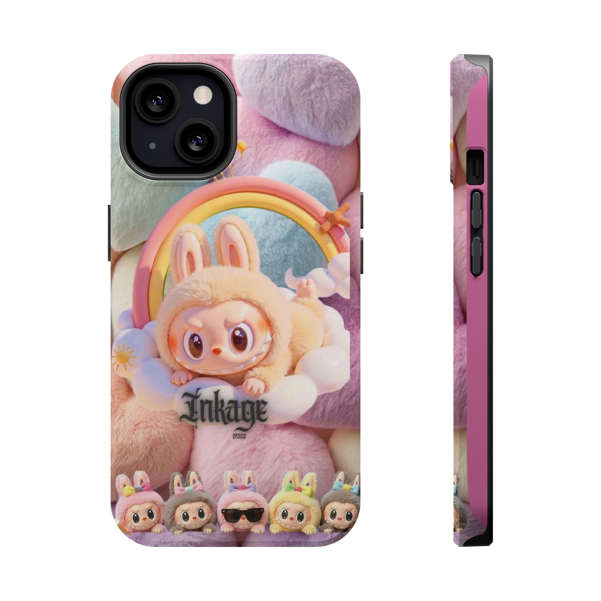Pastel Rainbow Labubu Magnetic Phone Cases(Animation)