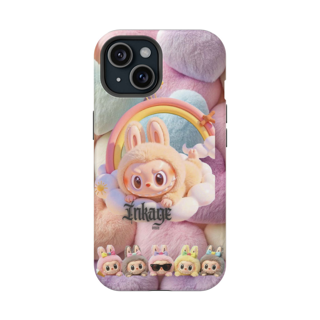 Pastel Rainbow Labubu Magnetic Phone Cases (Animation)