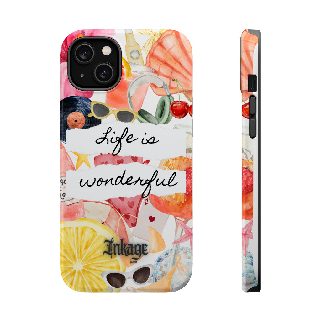 "Life is Wonderful" Quote Magnetic Phone Cases