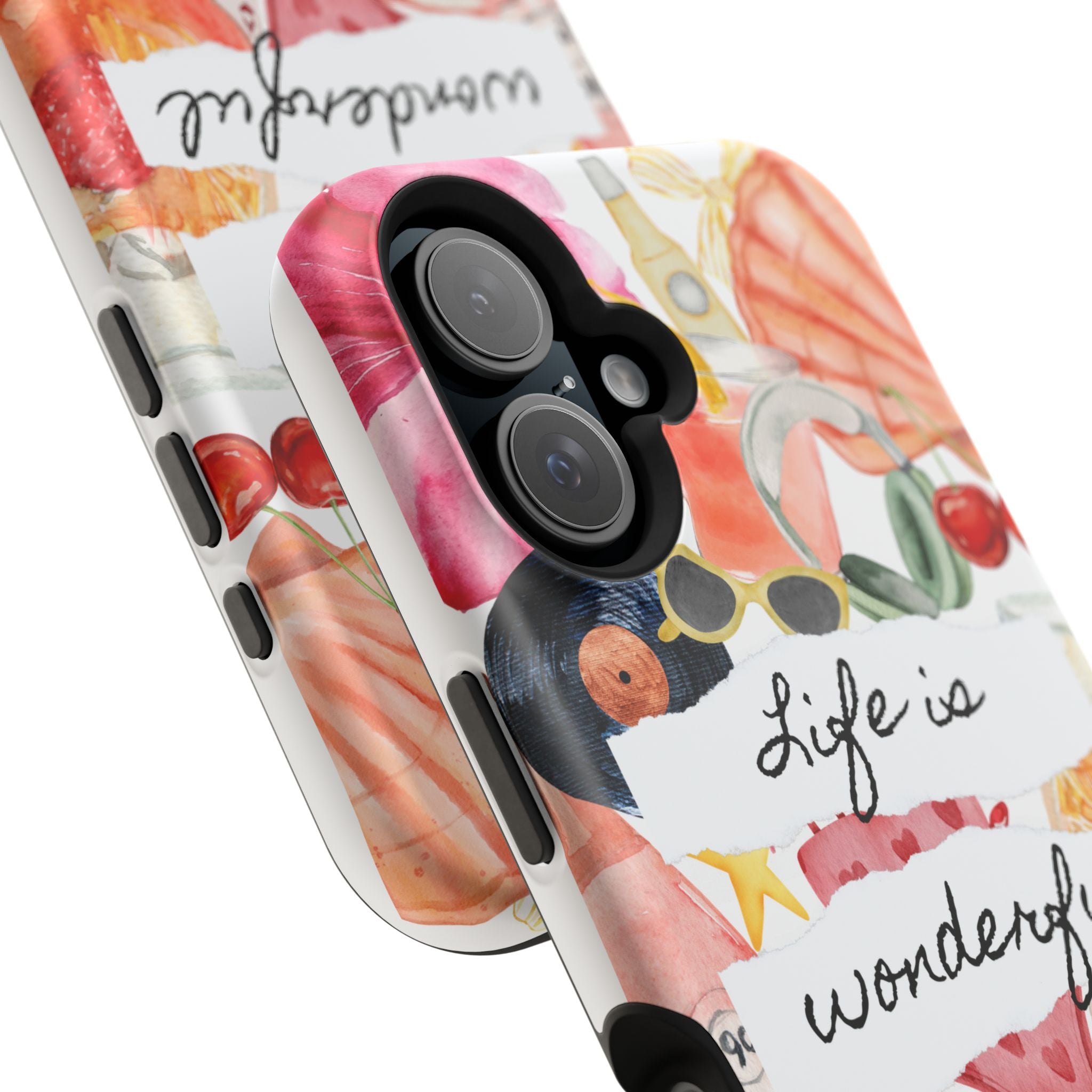 "Life is Wonderful" Quote Magnetic Phone Cases (Quote)