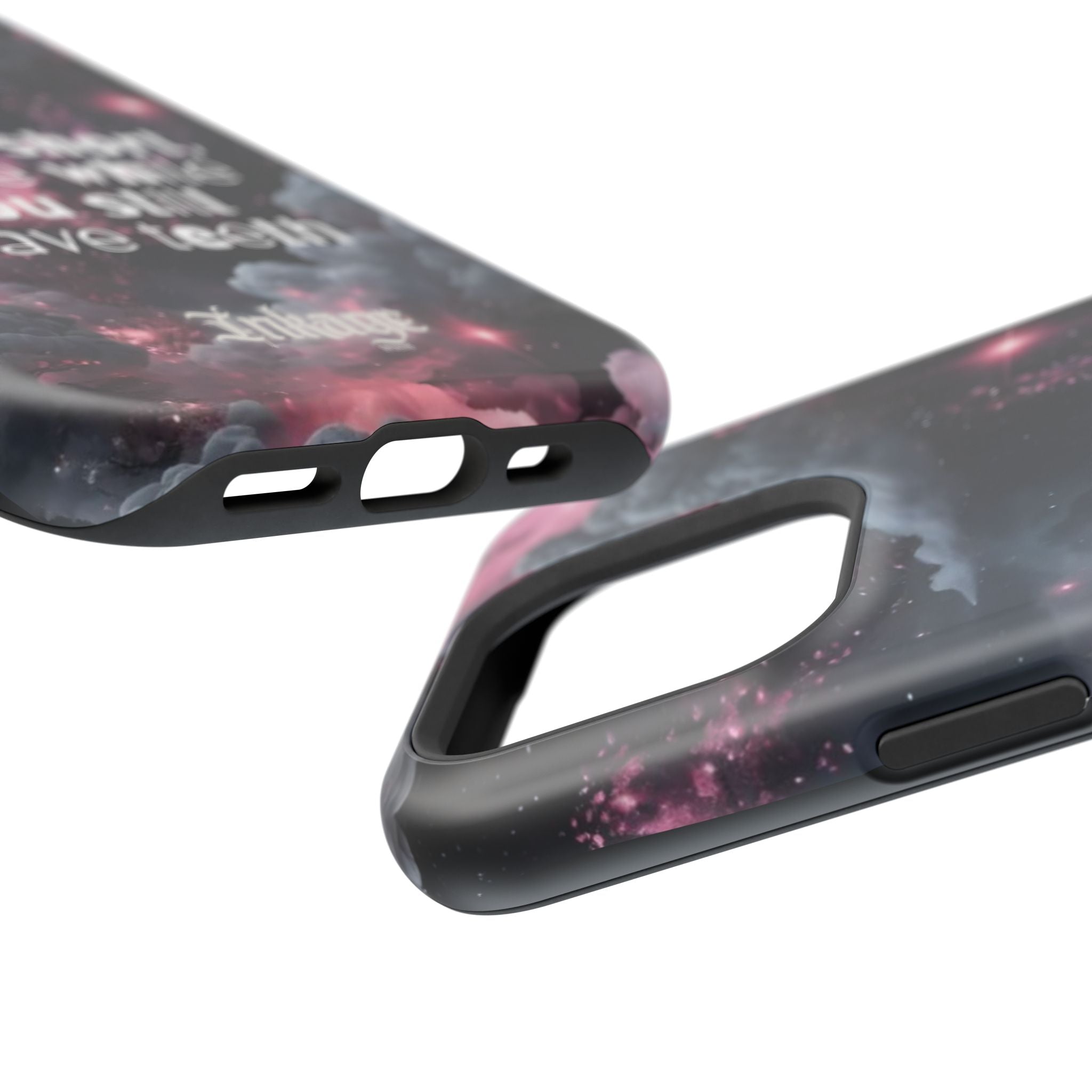 “Life is Short, Smile While You Still Have Teeth” Magnetic Phone Cases (Quote)