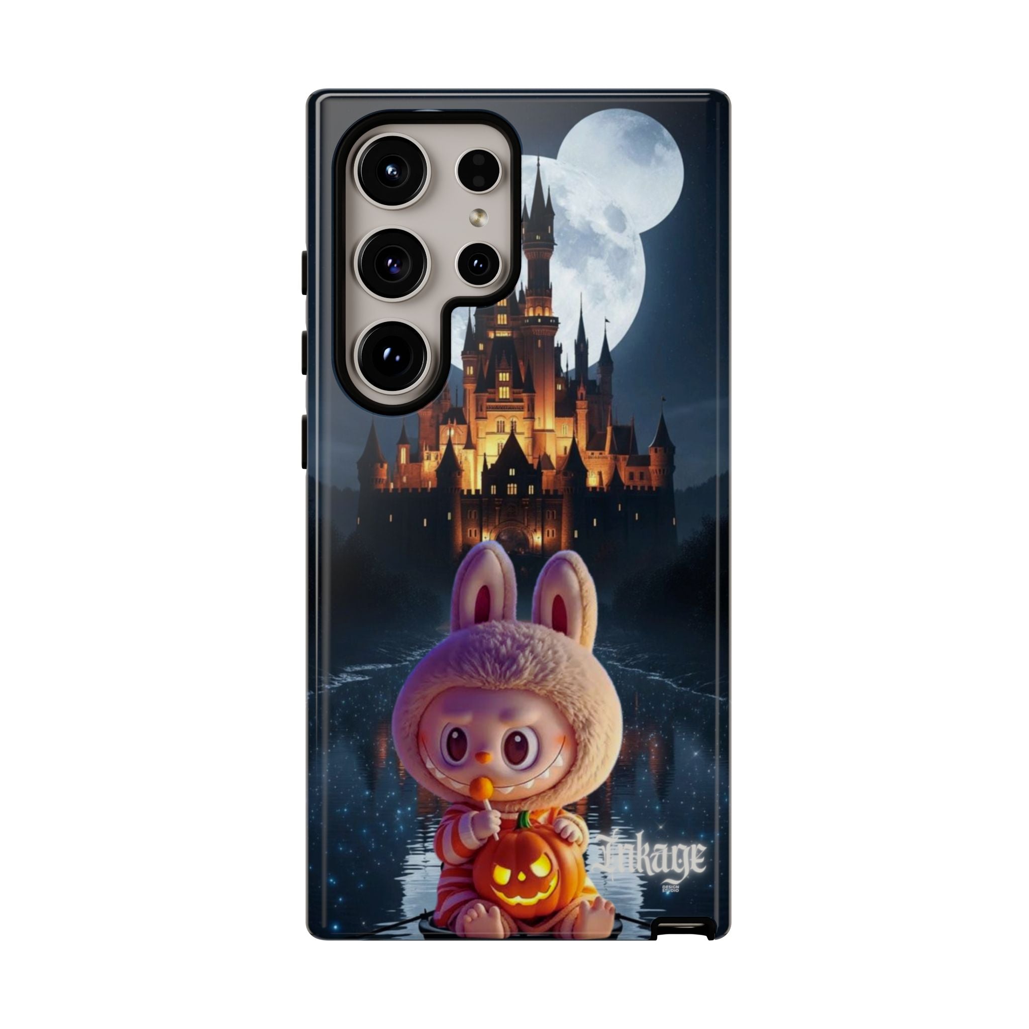 Labubu Halloween On Disney Boat Tough Phone Cases (Season, Animation)