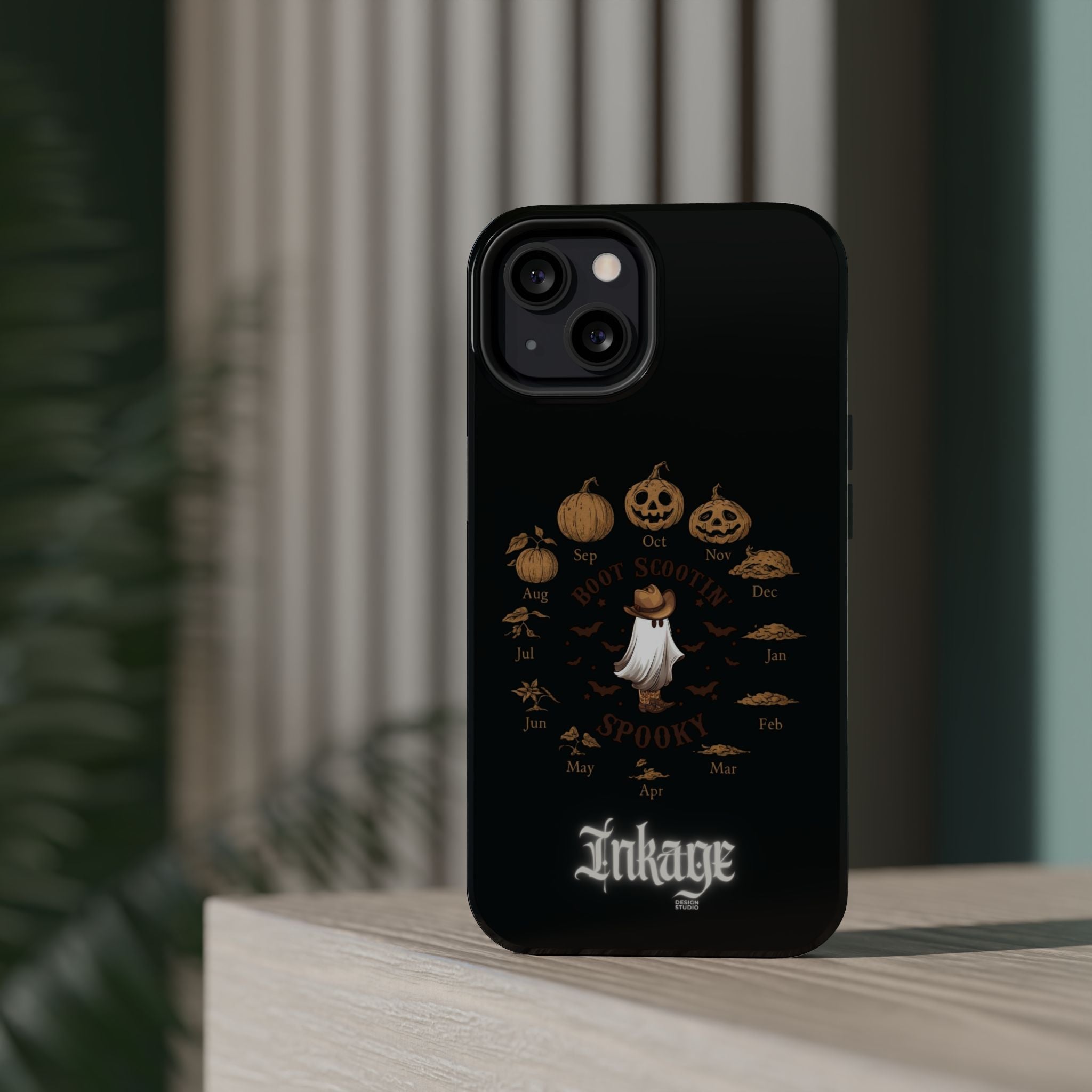 Spooky Boot Halloween Pumpkin Magnetic Phone Case (Season)