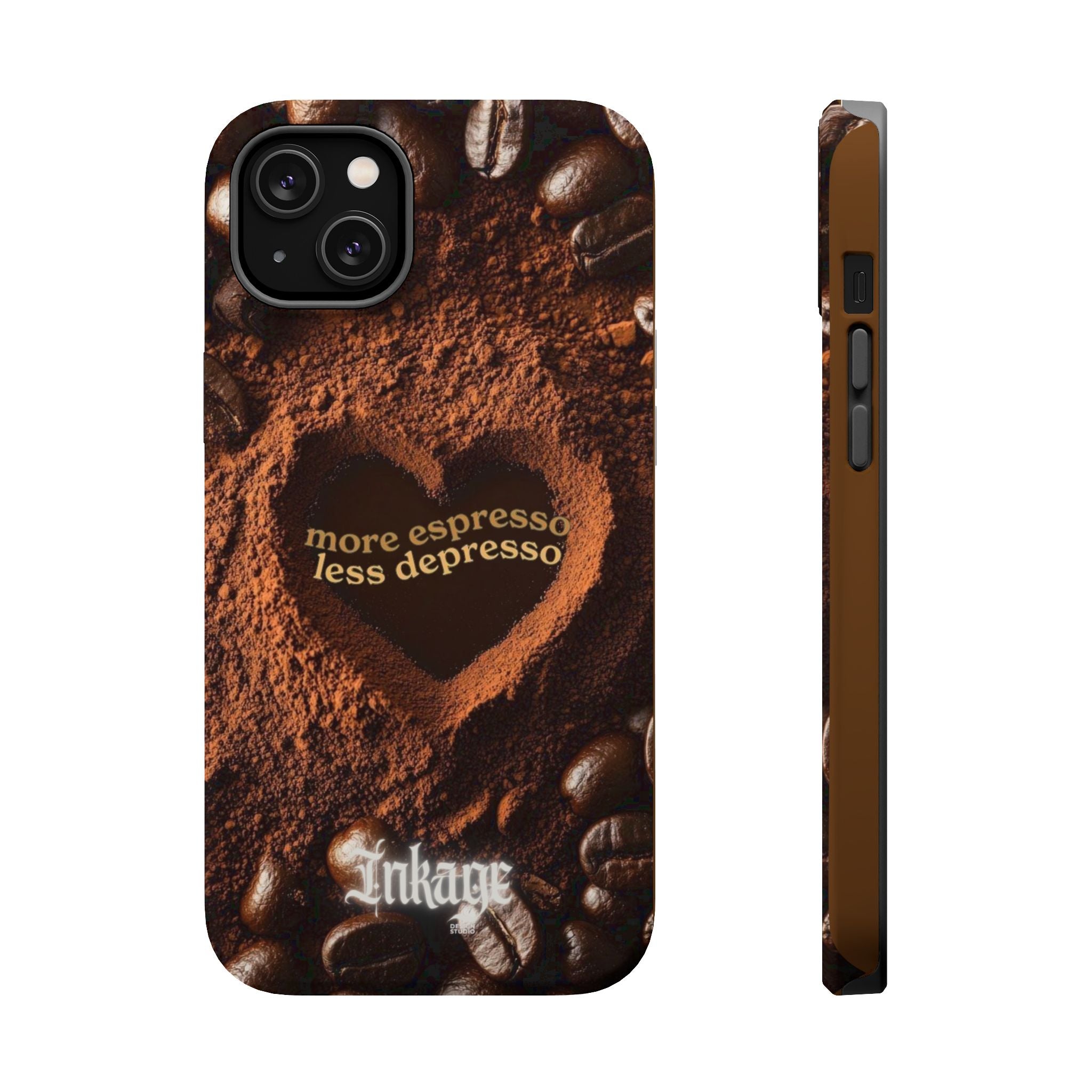"More Espresso Less Depresso" Magnetic Phone Cases (Quote)