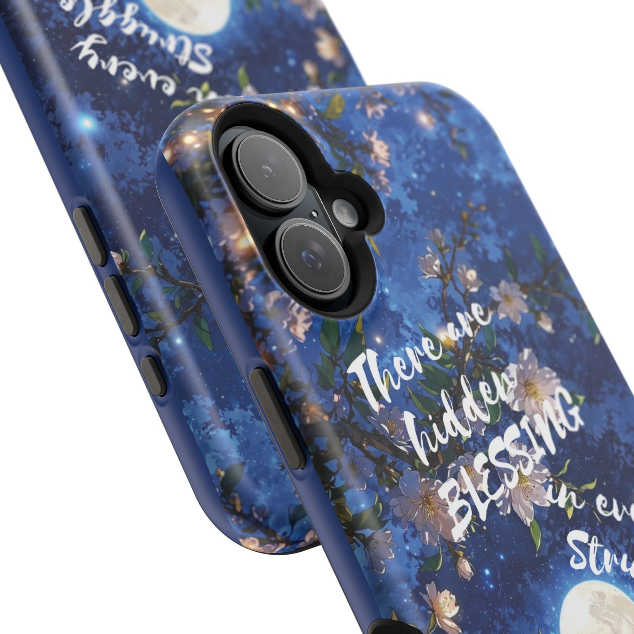 “Moonlit Blessing” Magnetic Phone Cases (Quote)