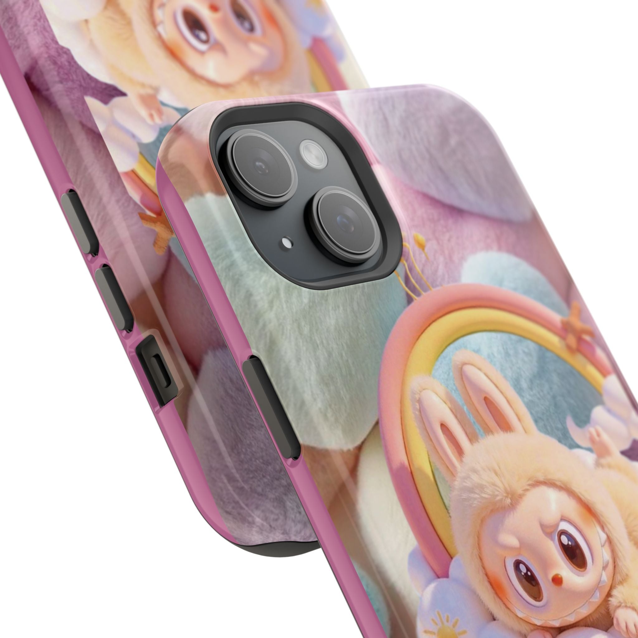 Pastel Rainbow Labubu Magnetic Phone Cases(Animation)