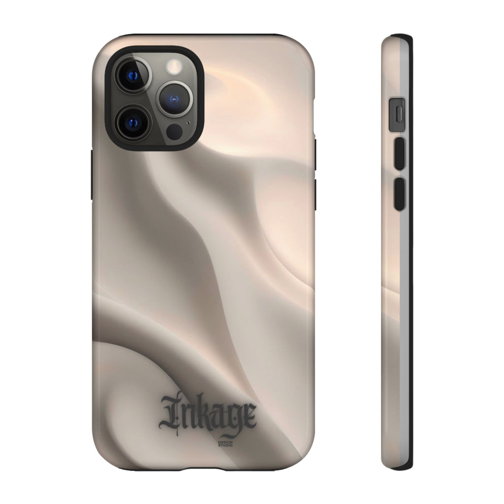 Beige Wavy Flow Tough Phone Case (Minimal)
