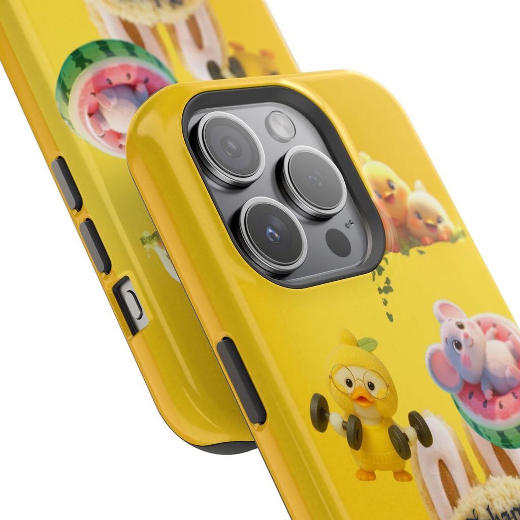 Yellow Cutie Labubu Magnetic Phone Cases (Animation)