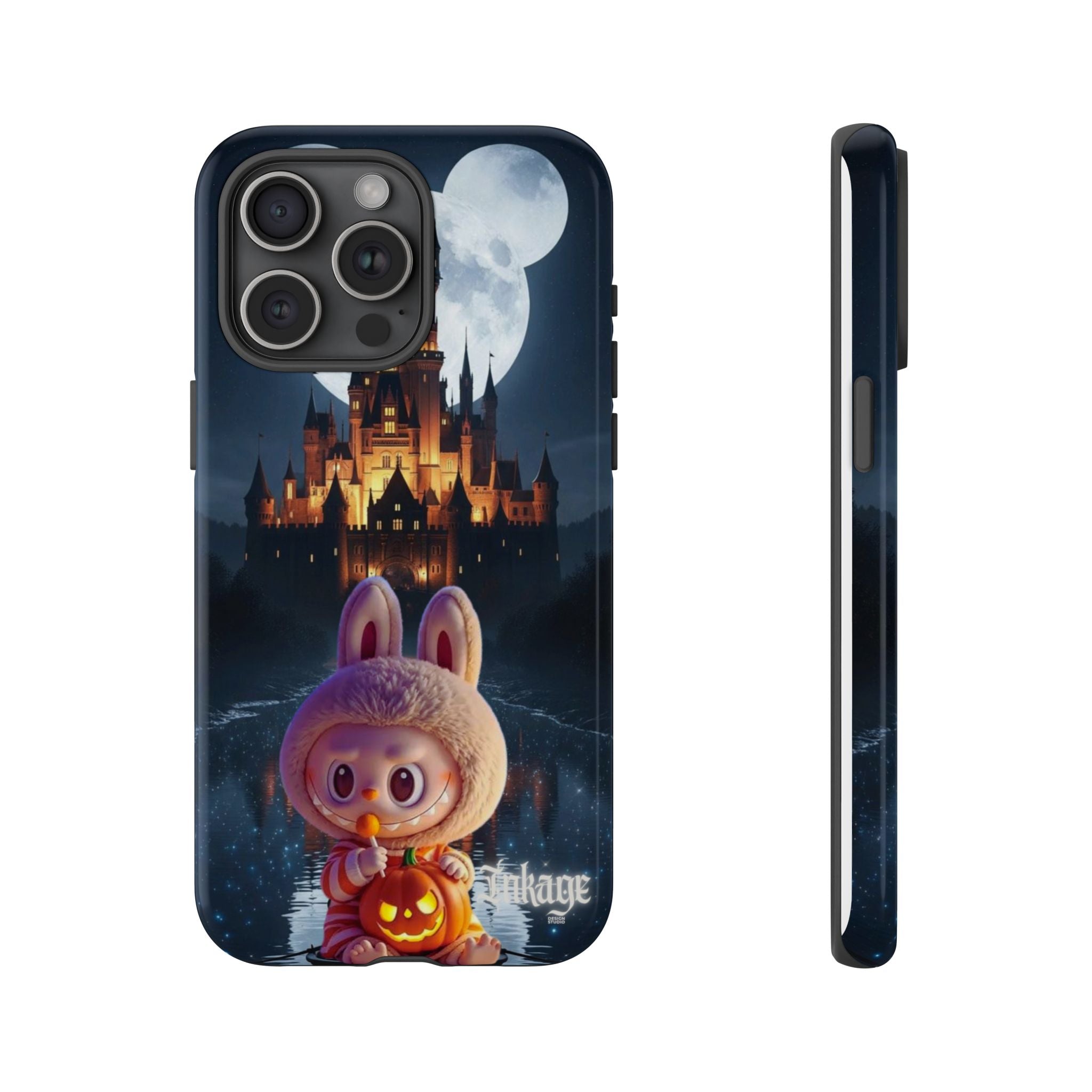 Labubu Halloween On Disney Boat Tough Phone Cases (Season, Animation)
