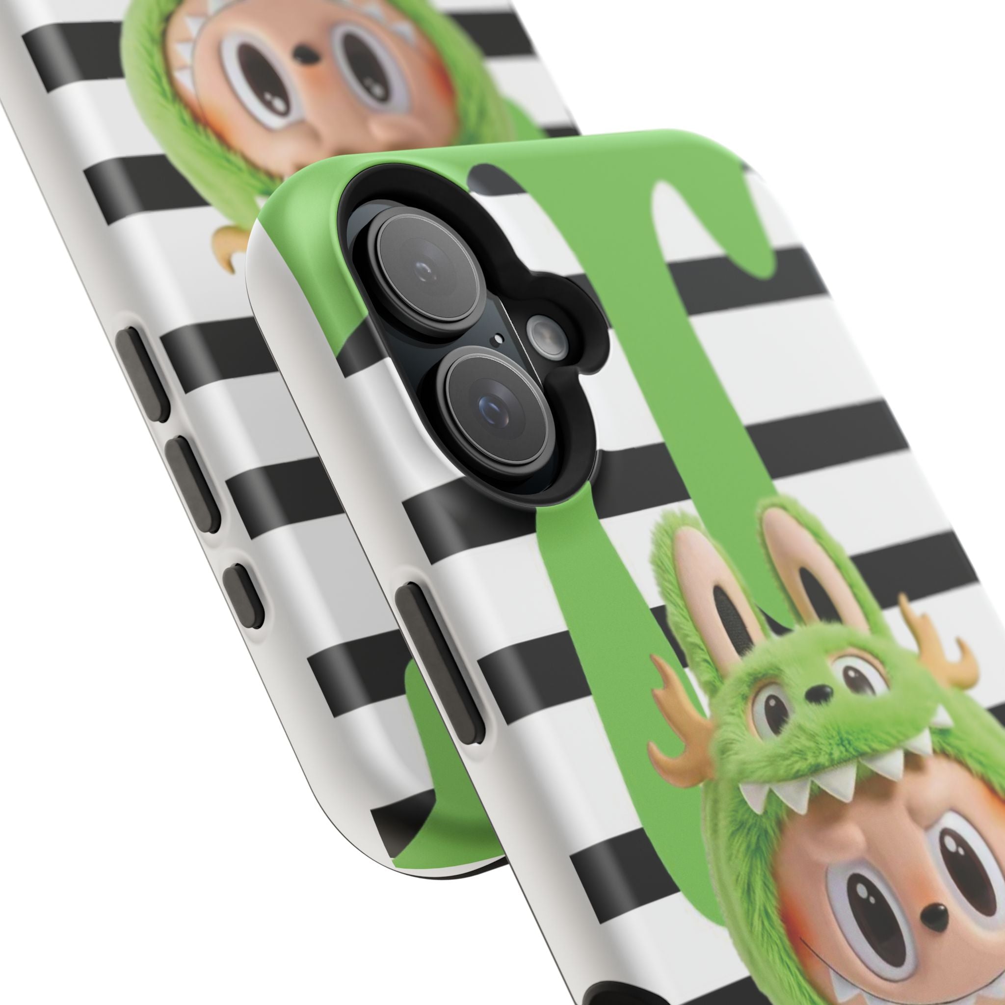 Greenie Labubu Spooky Magnetic Phone Case (Animation)