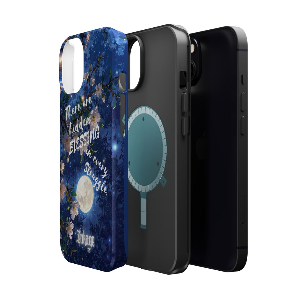 “Moonlit Blessing” Quote Magnetic Phone Cases