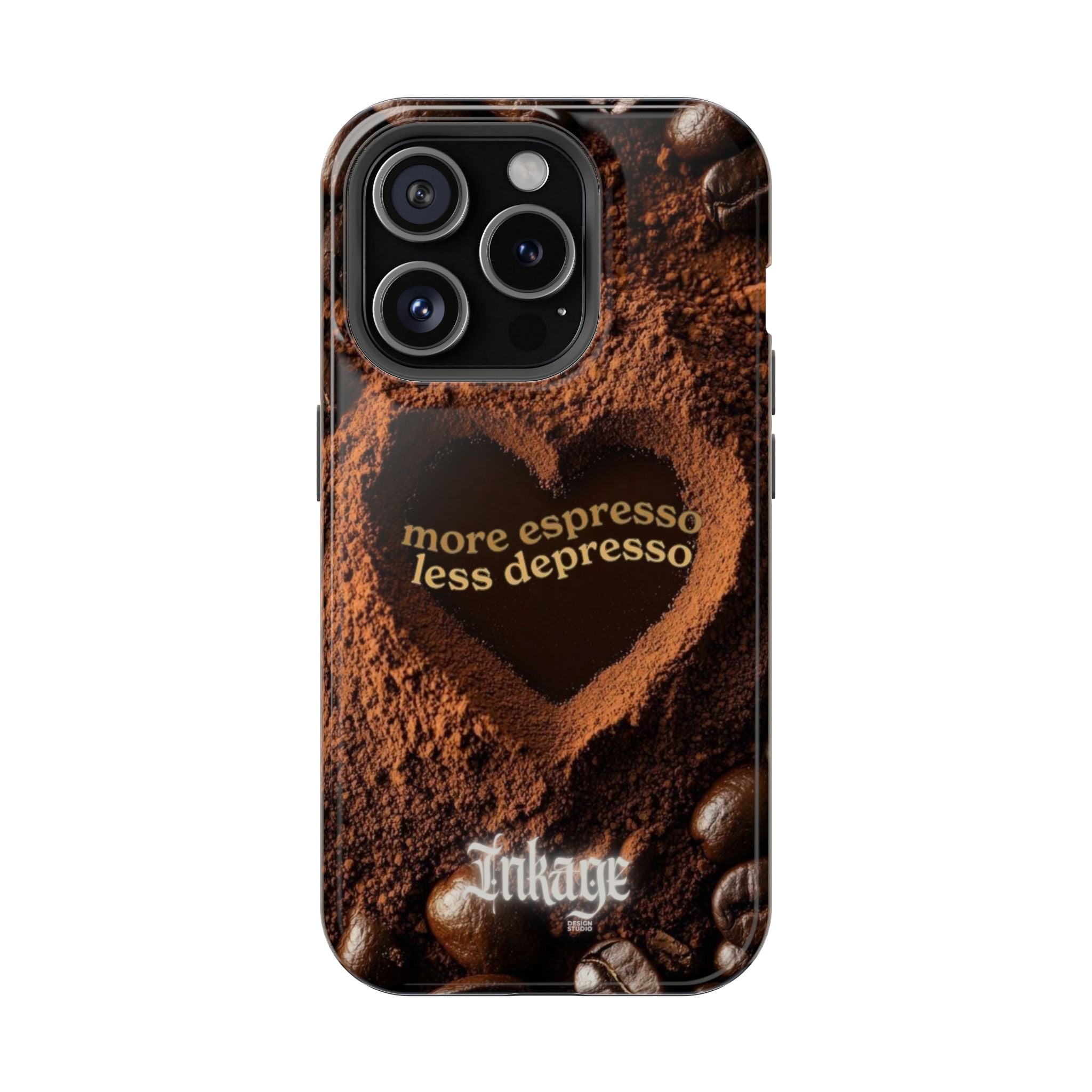 "More Espresso Less Depresso" Quote Magnetic Phone Cases