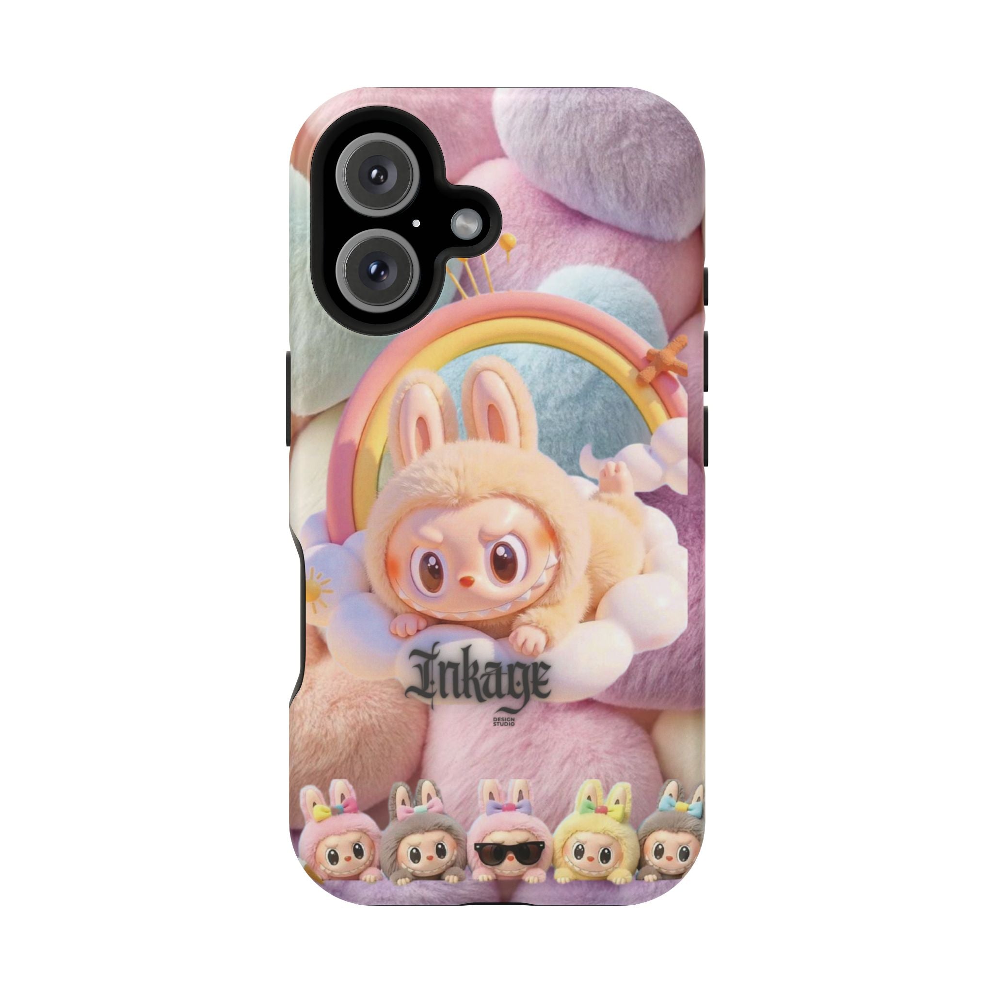 Pastel Rainbow Labubu Magnetic Phone Cases(Animation)