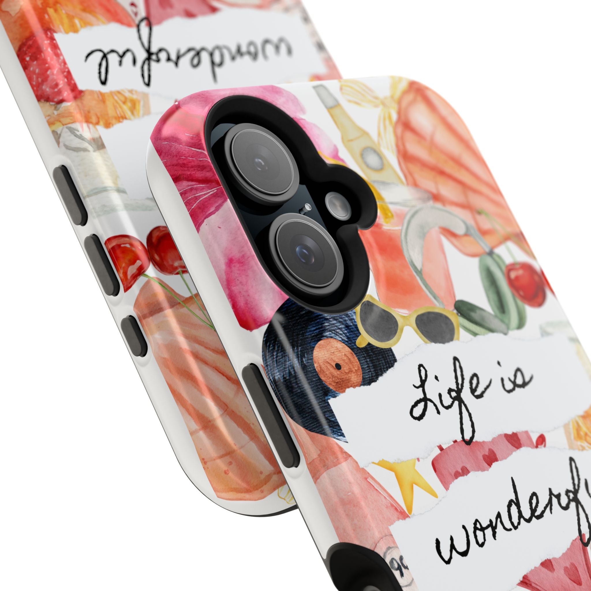 "Life is Wonderful" Quote Magnetic Phone Cases (Quote)