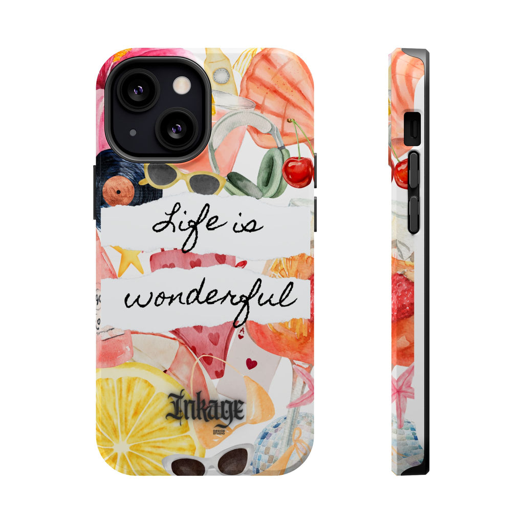 "Life is Wonderful" Quote Magnetic Phone Cases