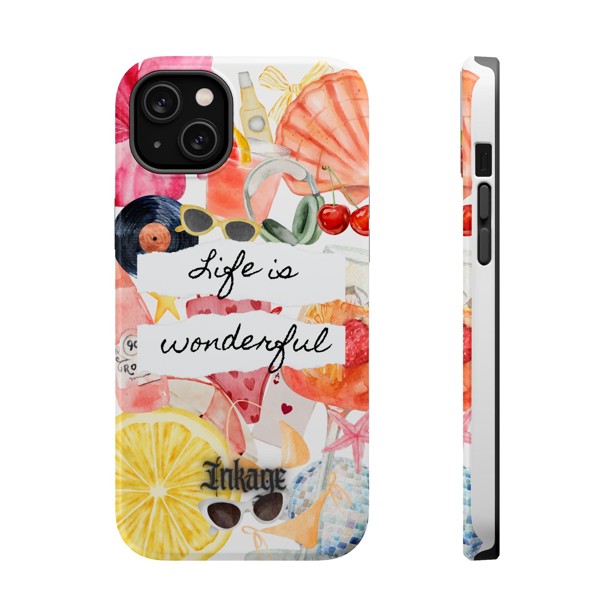 "Life is Wonderful" Quote Magnetic Phone Cases (Quote)