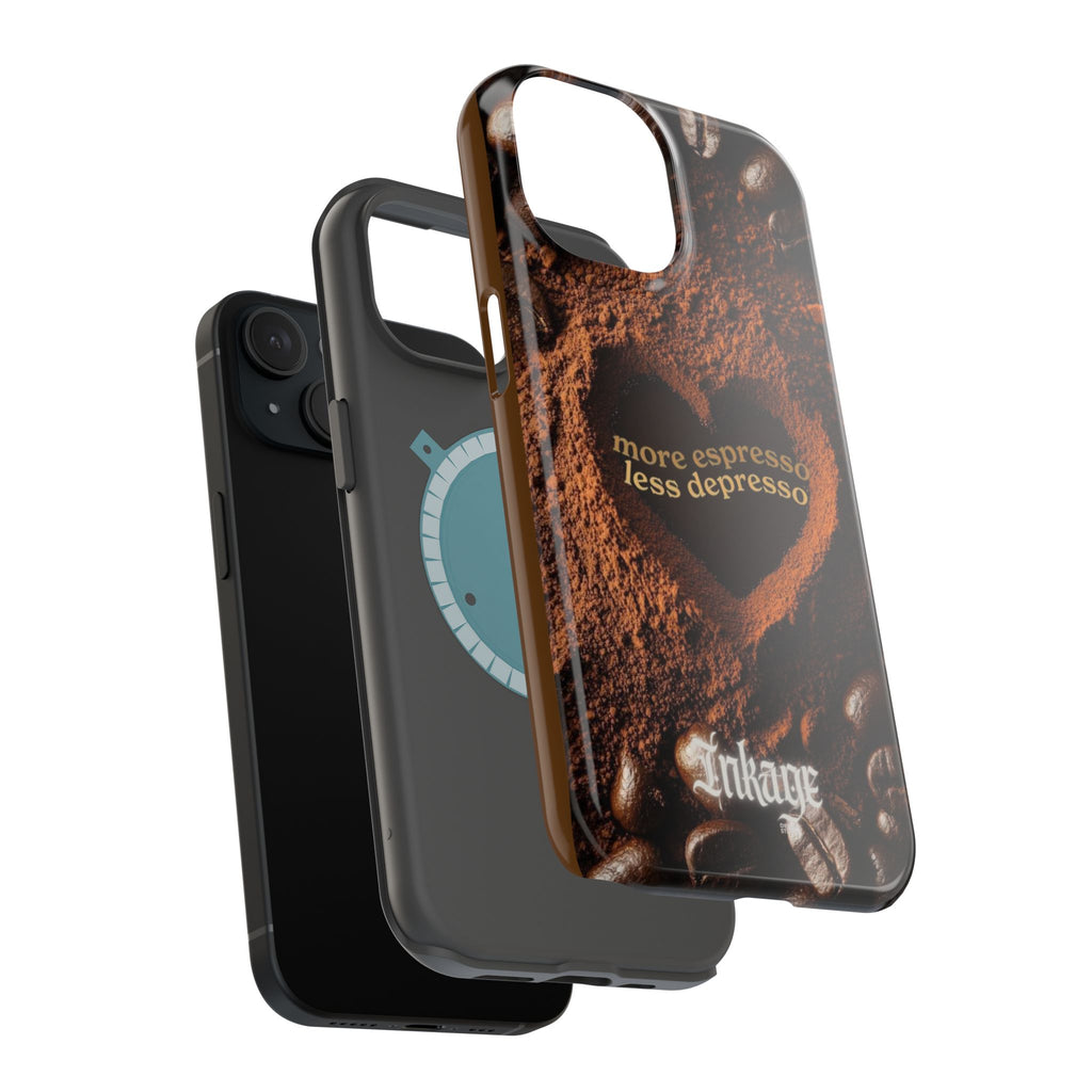 "More Espresso Less Depresso" Magnetic Phone Cases (Quote)