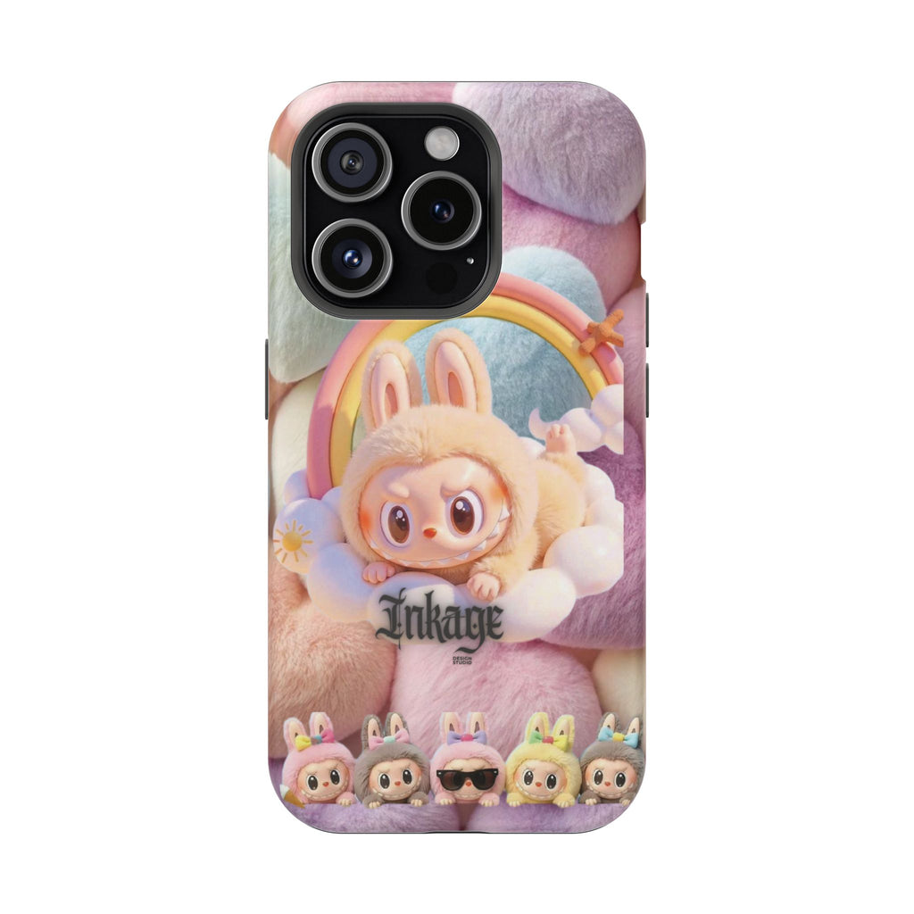 Pastel Rainbow Labubu Magnetic Phone Cases(Animation)