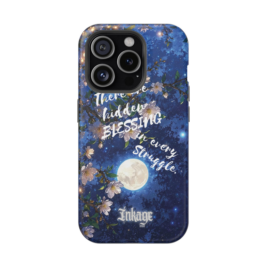 “Moonlit Blessing” Magnetic Phone Cases (Quote)