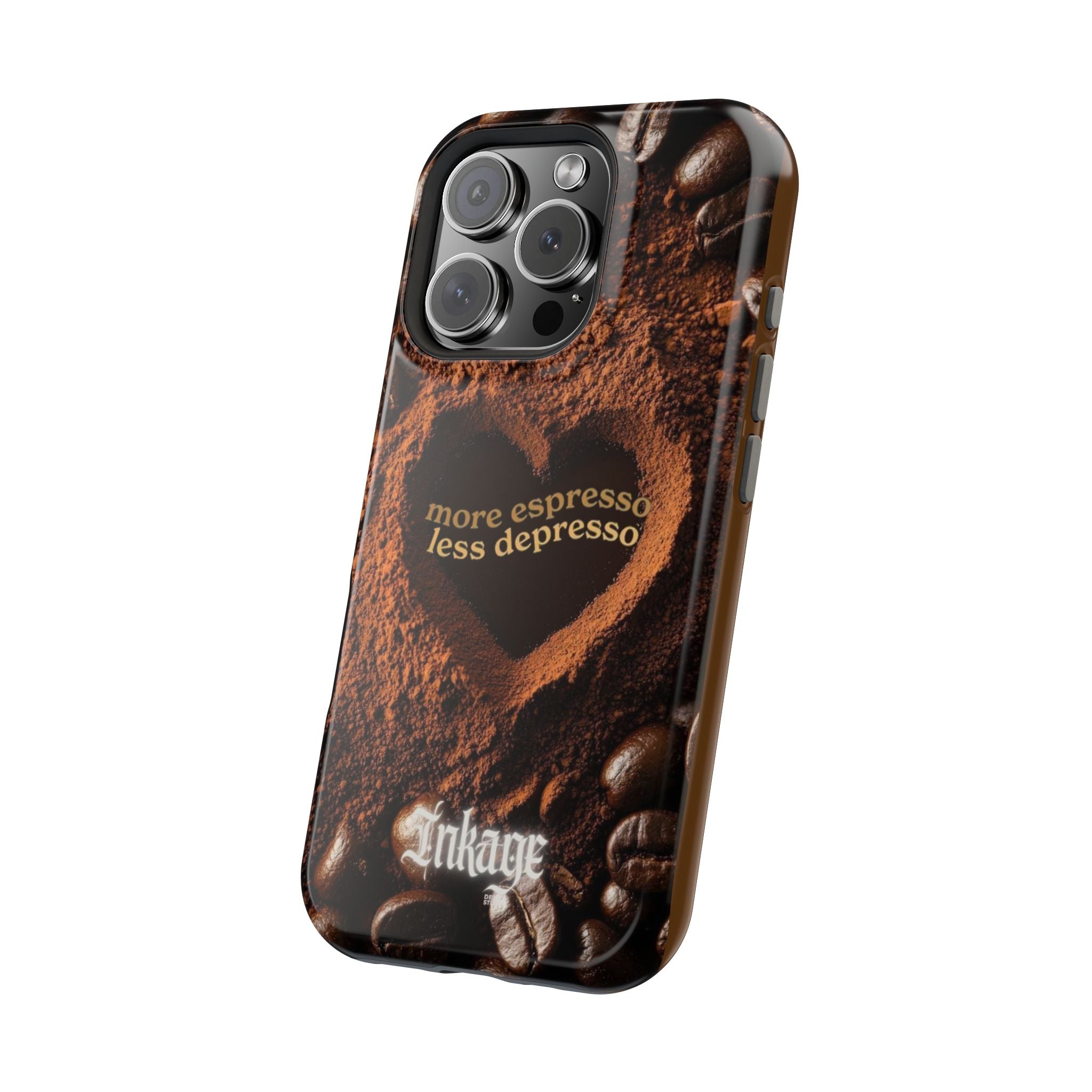 "More Espresso Less Depresso" Magnetic Phone Cases (Quote)