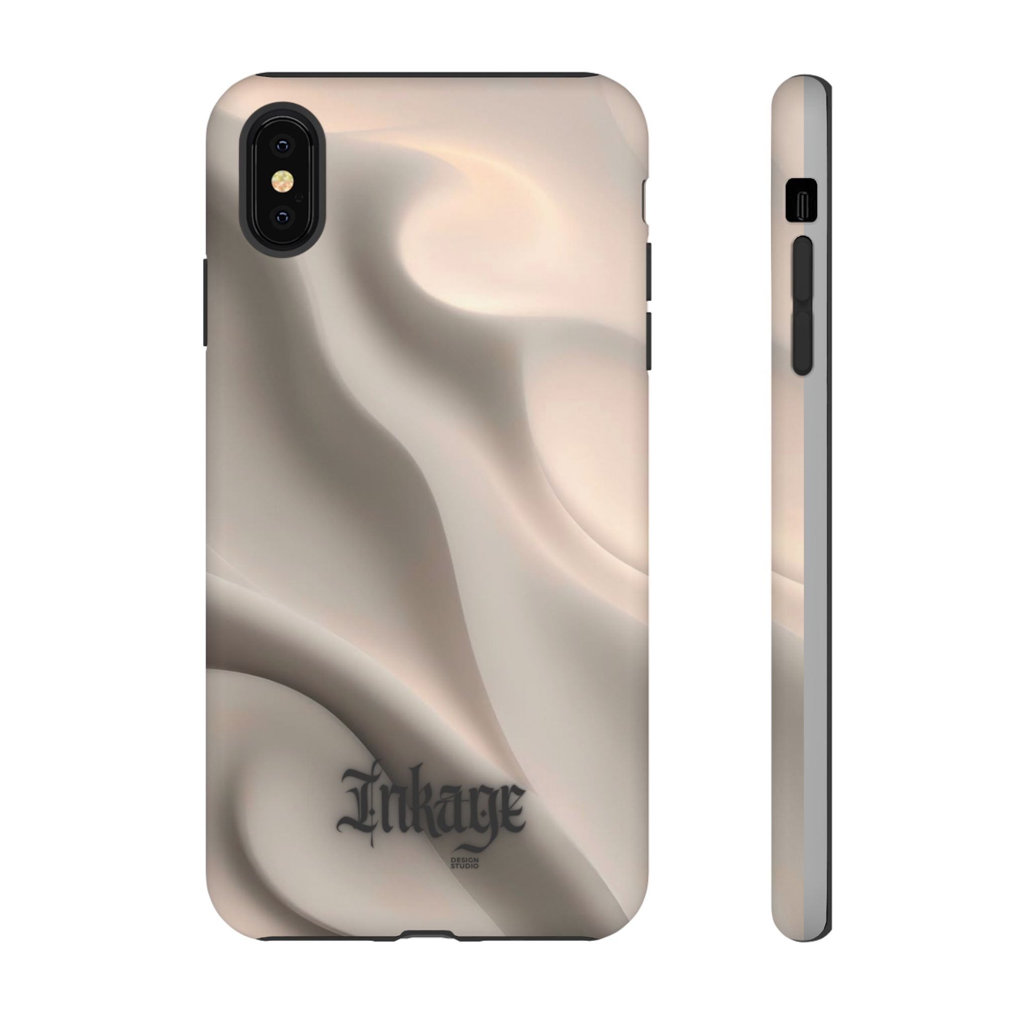 Beige Wavy Flow Tough Phone Case (Minimal)
