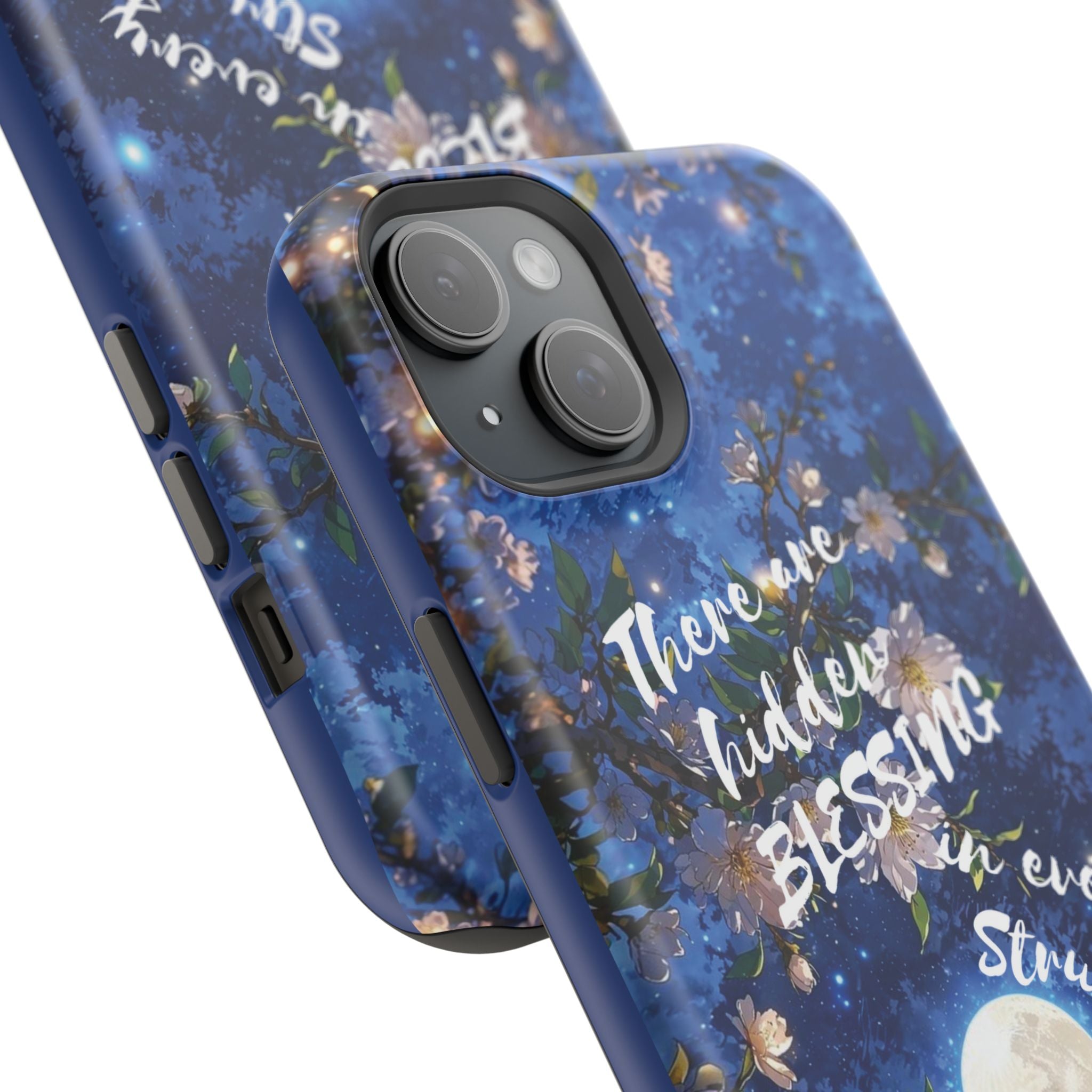 “Moonlit Blessing” Magnetic Phone Cases (Quote)