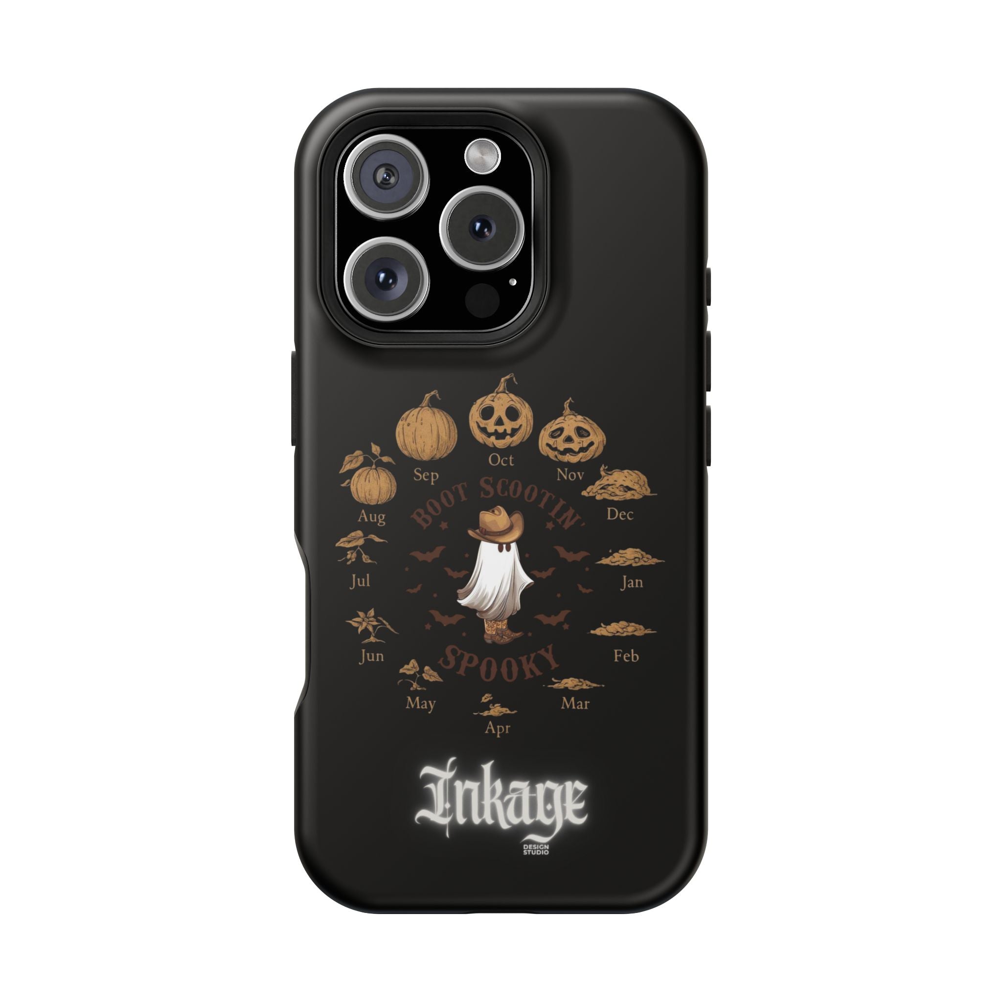 Spooky Boot Halloween Pumpkin Magnetic Phone Case (Season)
