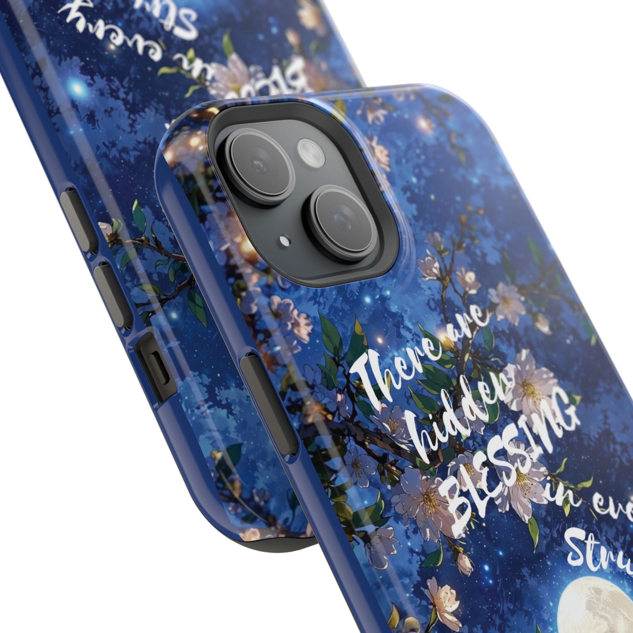 “Moonlit Blessing” Magnetic Phone Cases (Quote)