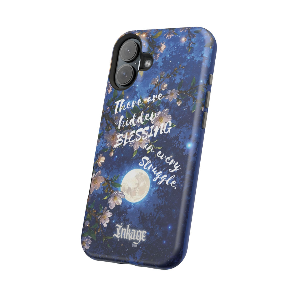“Moonlit Blessing” Magnetic Phone Cases (Quote)