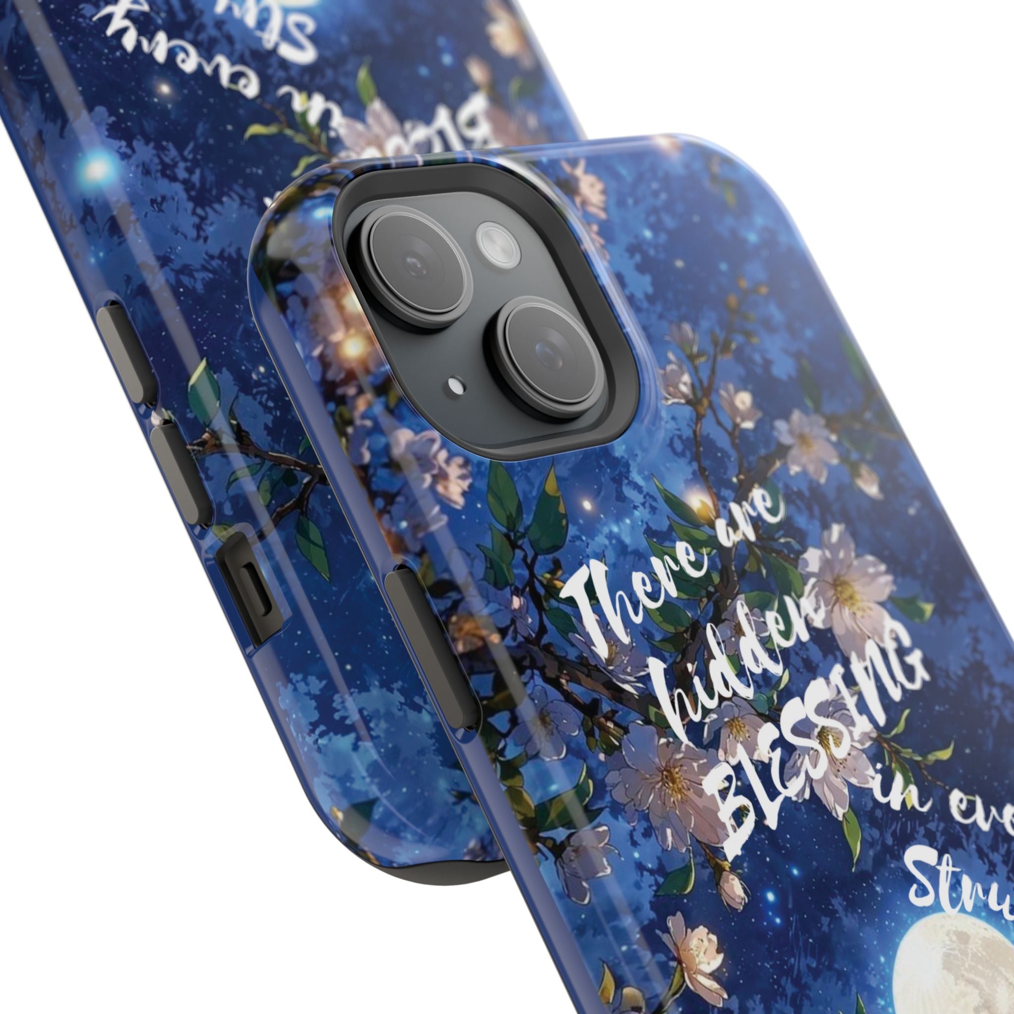 “Moonlit Blessing” Quote Magnetic Phone Cases