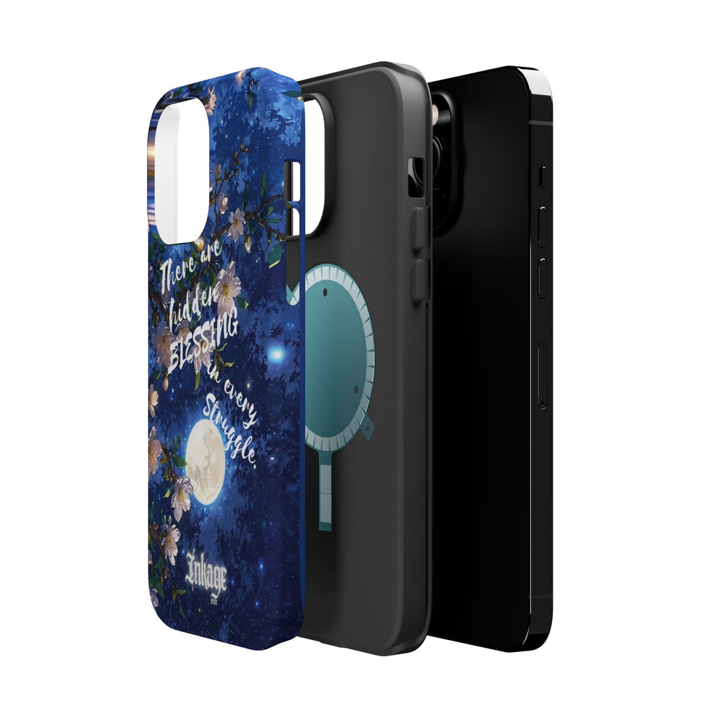 “Moonlit Blessing” Quote Magnetic Phone Cases