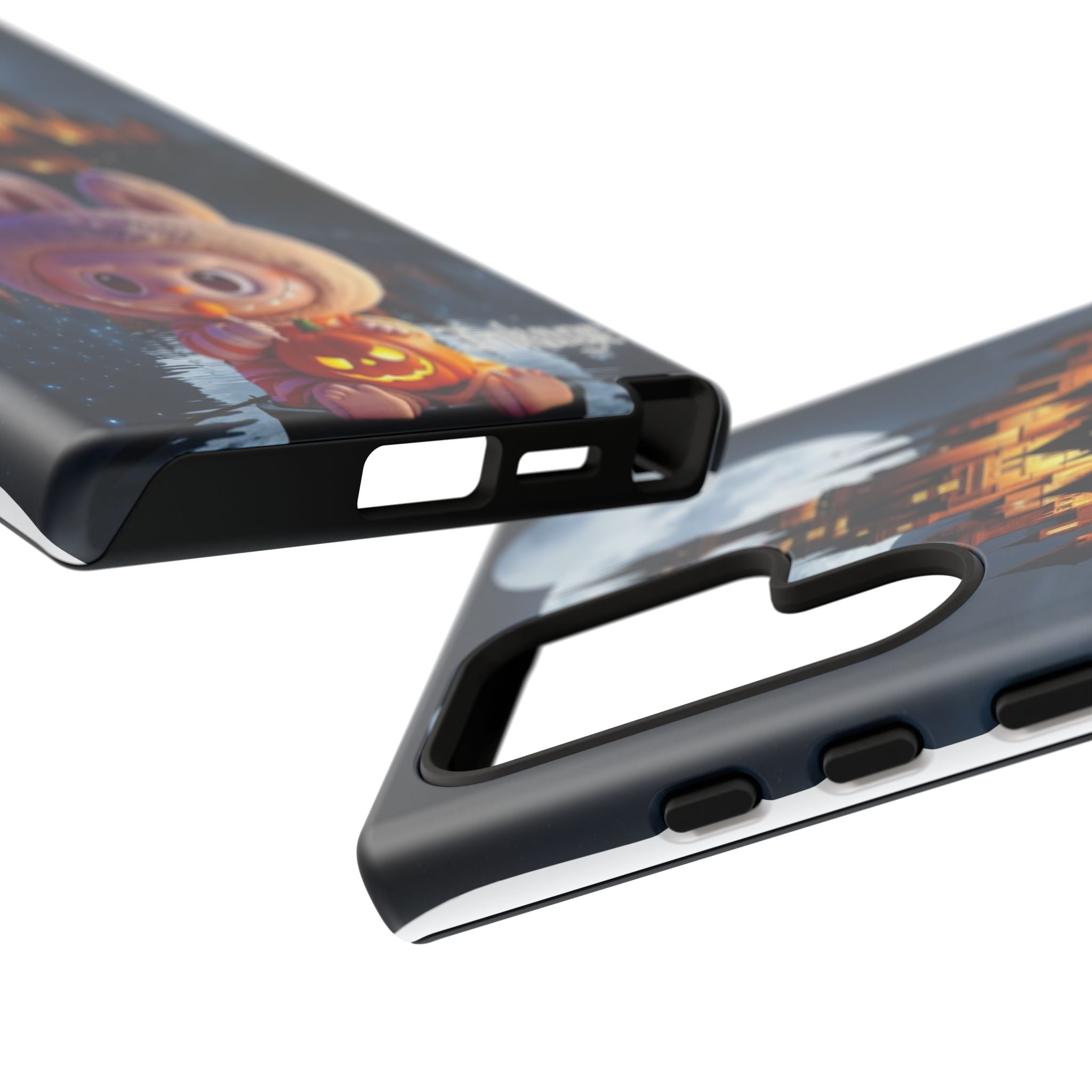 Labubu Halloween On Disney Boat Tough Phone Cases (Season, Animation)
